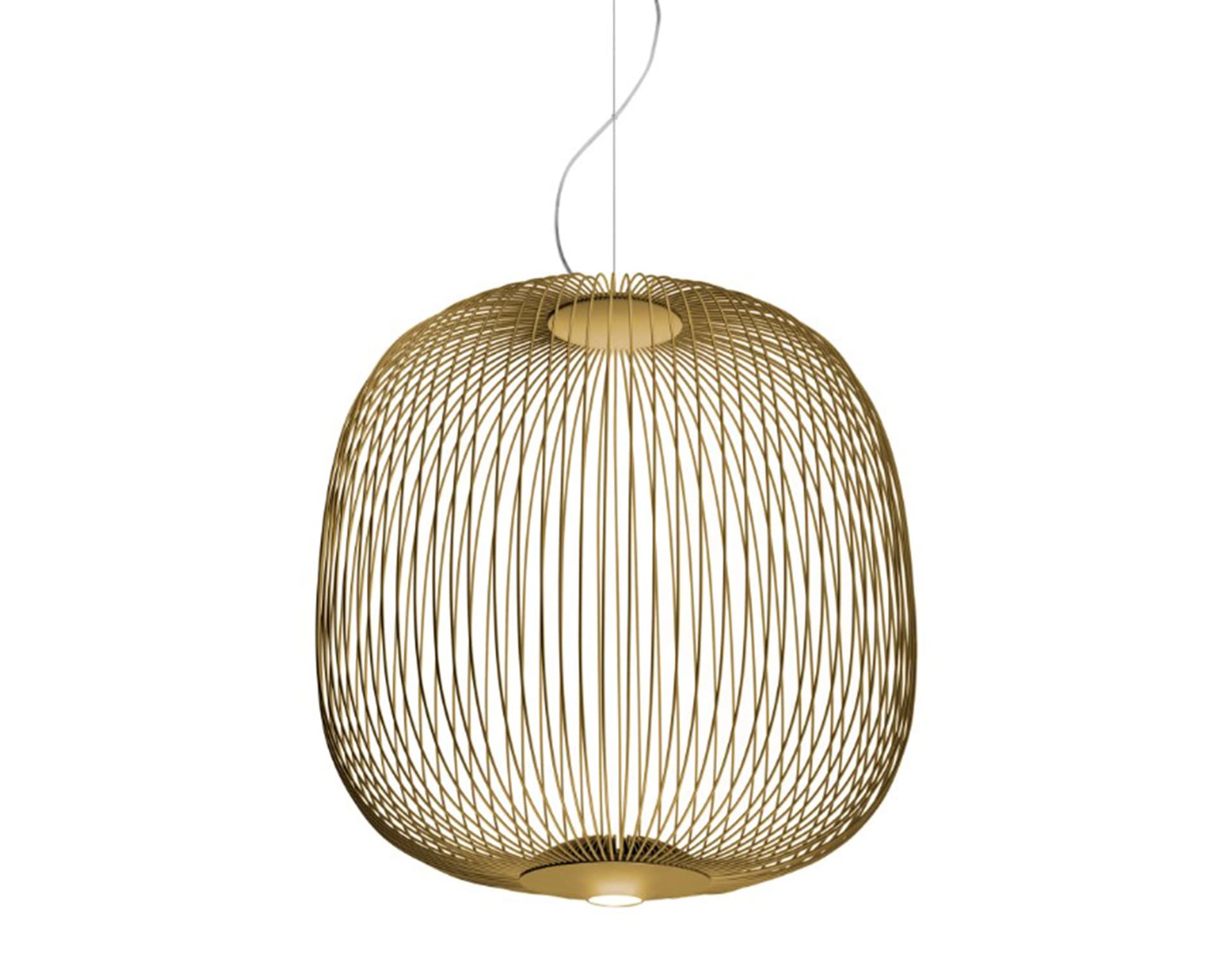 spokes led suspension lamp / spokes 2 large / gold