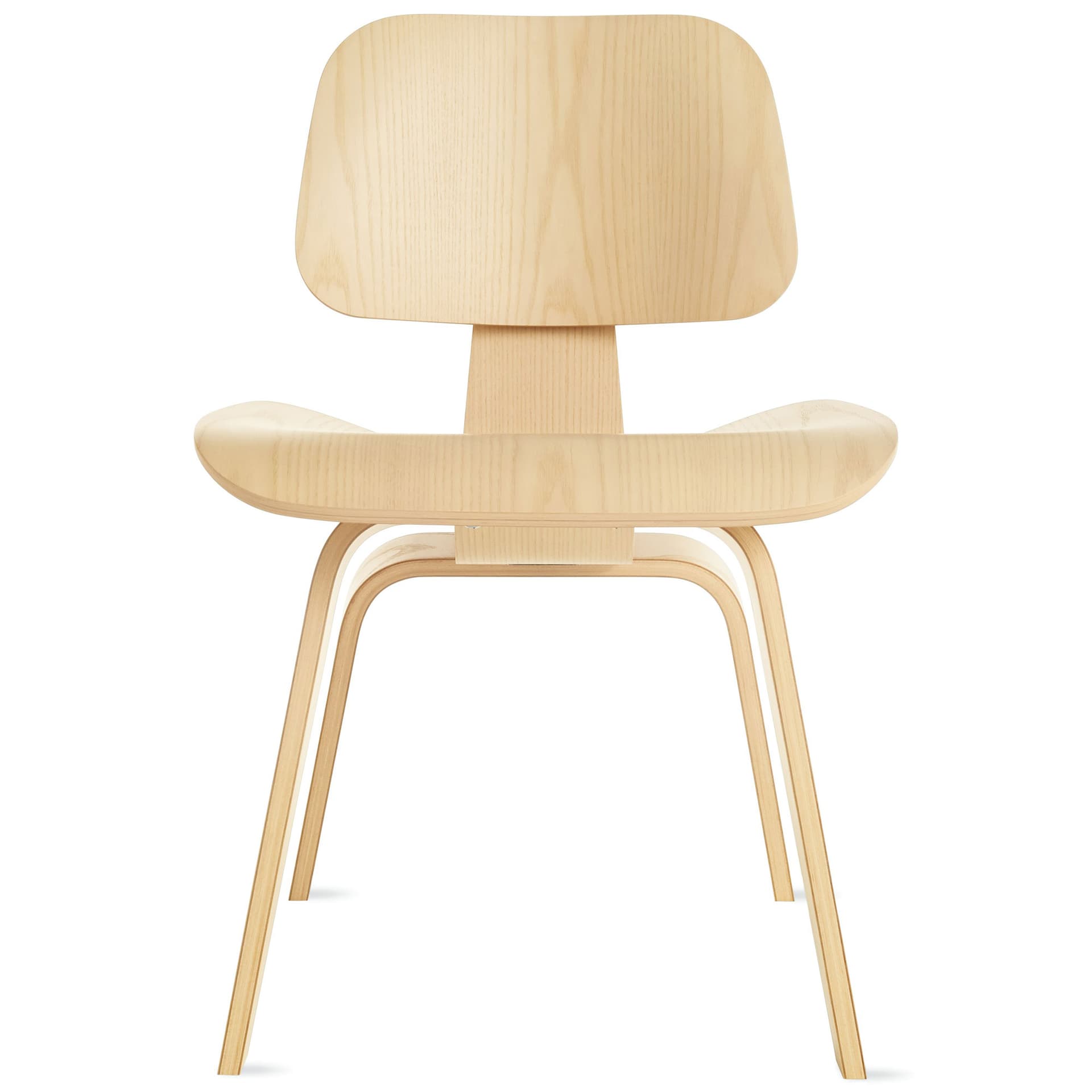 eames molded plywood dining chair dcw / white ash
