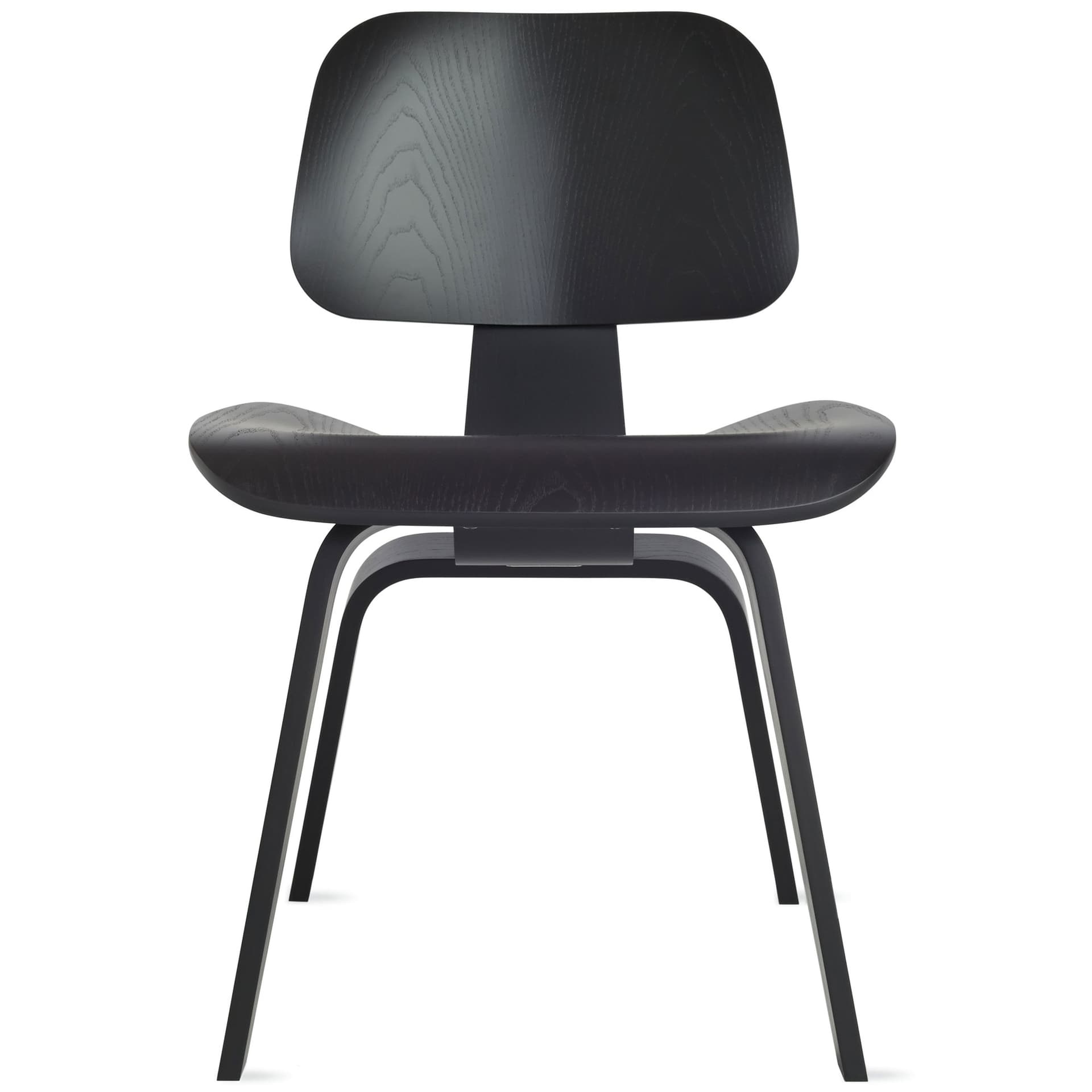 eames molded plywood dining chair dcw / ebony stained ash