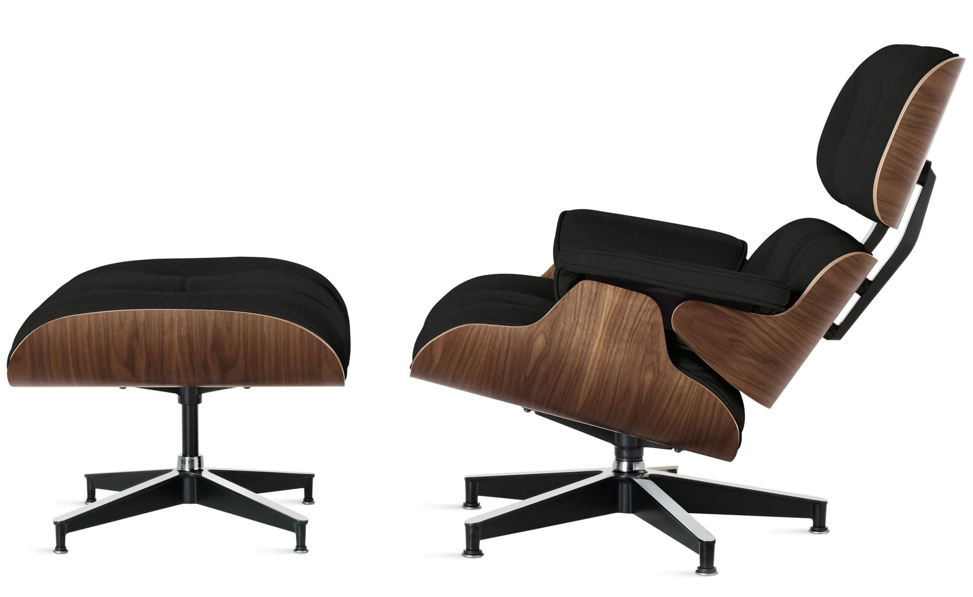 standard height / oiled walnut / prone obsidian black
