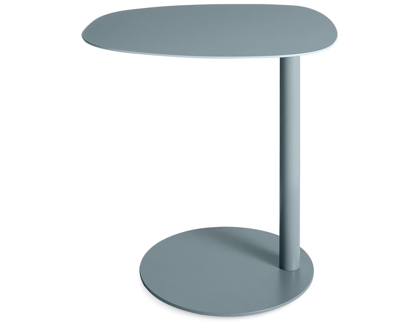 swole small table / matte powder-coat - grey blue