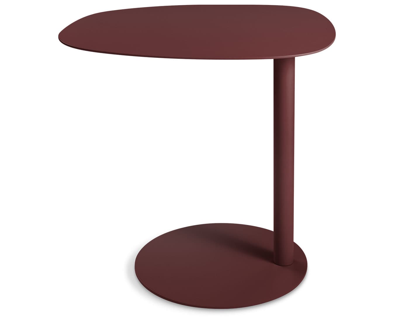 swole small table / matte powder-coat - oxblood