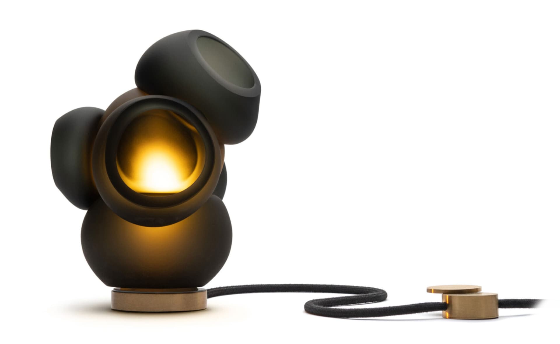 Bocci 100t Table Lamp / LED - 2700K / brass / grey