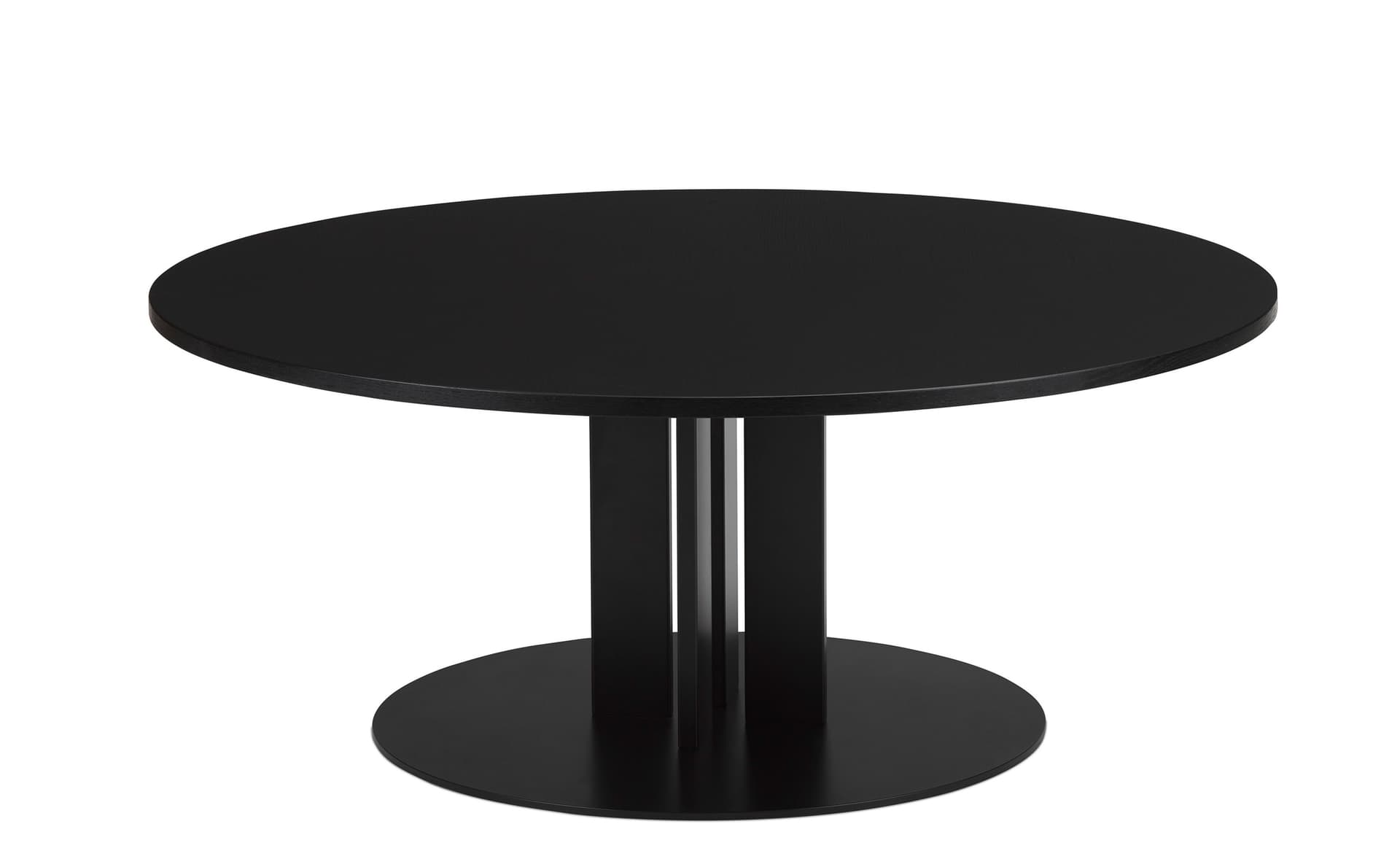 Scala Coffee Table / round - 43.3" diameter, black oak top