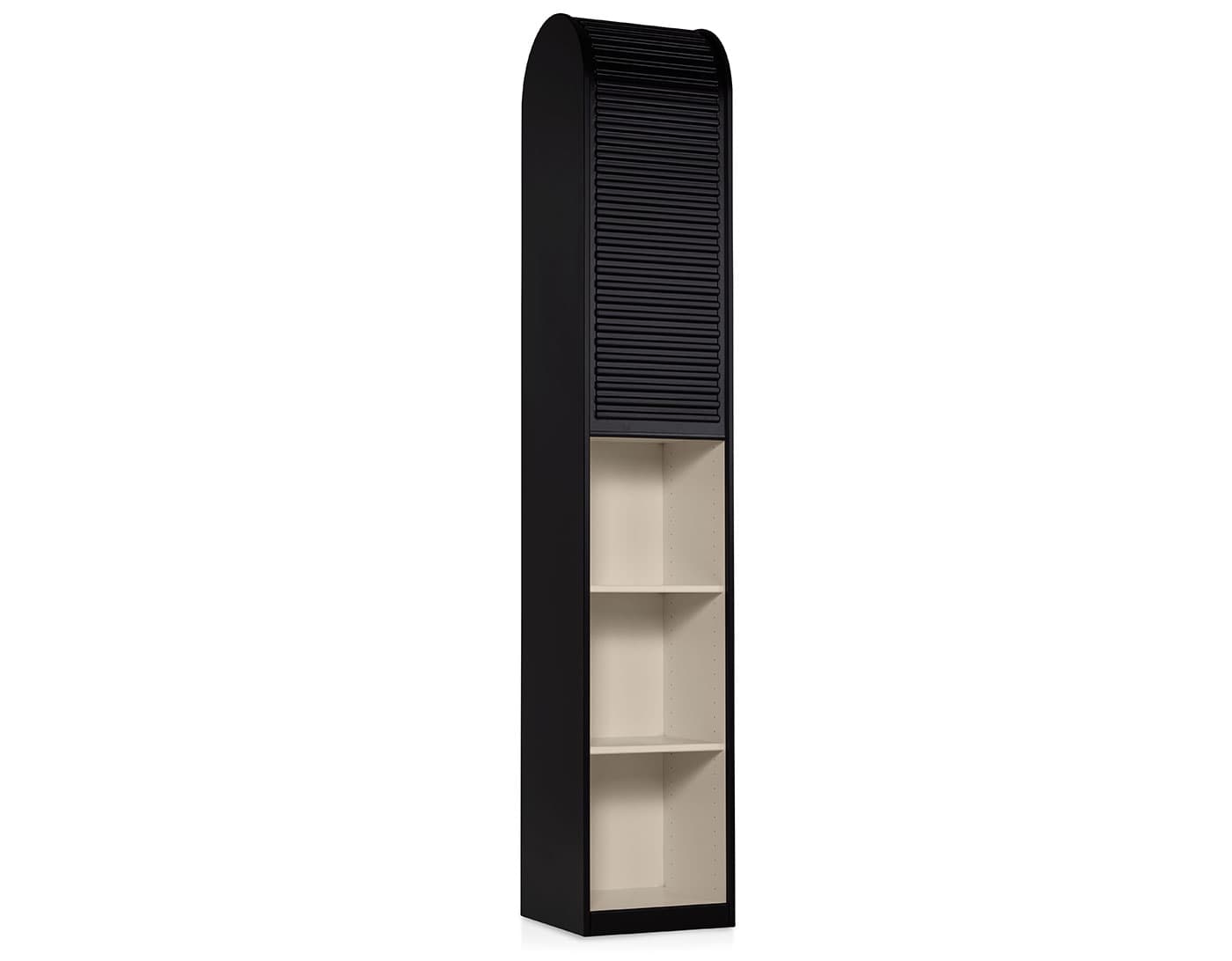 A'dammer Storage Cabinet / 80.7" height x 14.6" width - iconic black/parchment