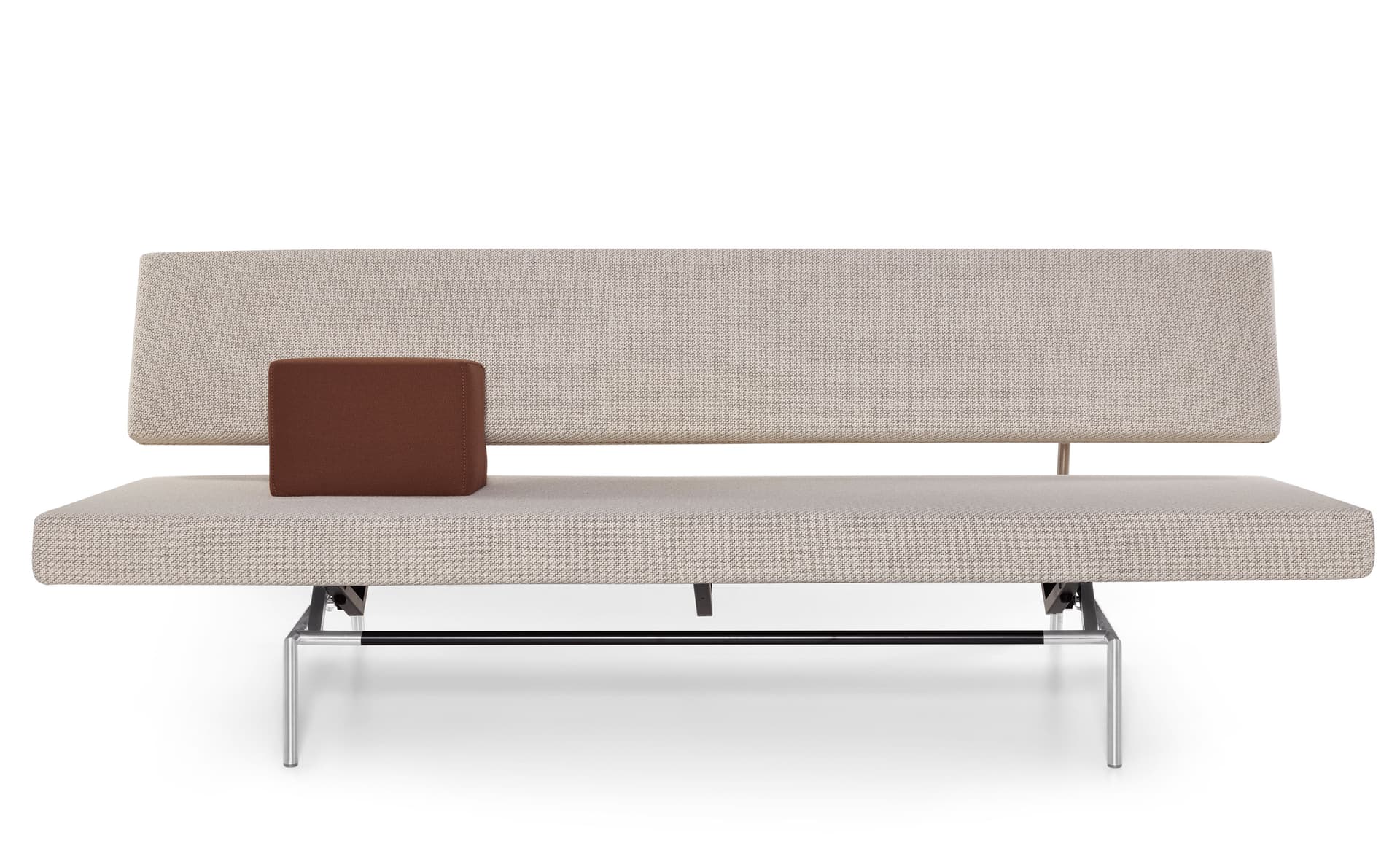 sofa upholstery coda 0103 / armrest fiord (0562) / brushed chrome base