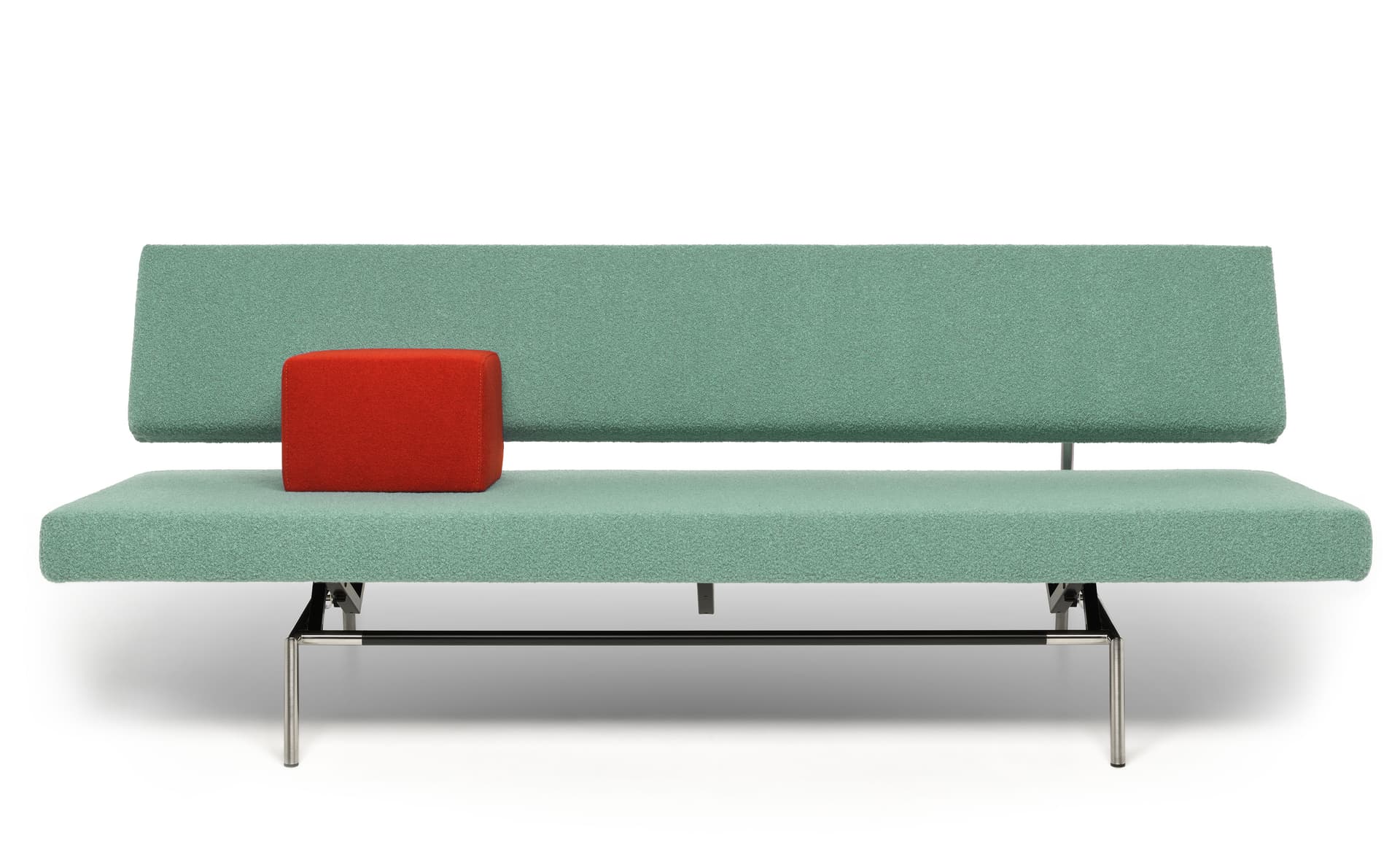sofa upholstery divina melange - c0917 / armrest vidar (0542) / brushed chrome base
