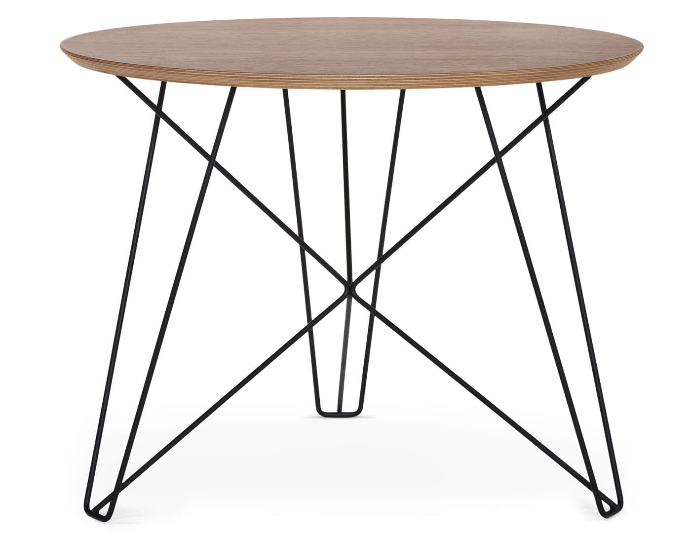 IJhorst Side Table / large, 23.6" diameter - walnut natural