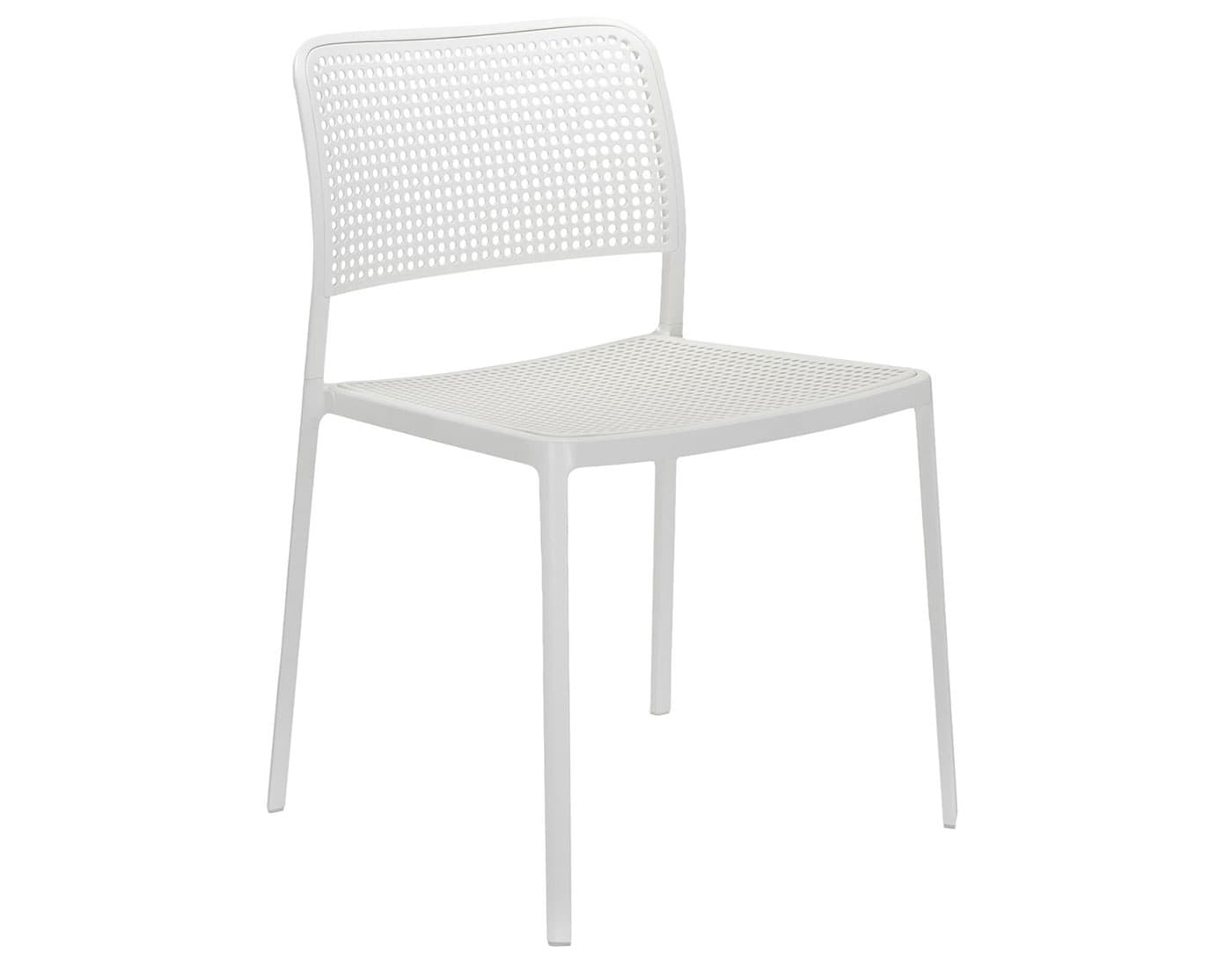 audrey side chair 2 pack / white seat / white frame