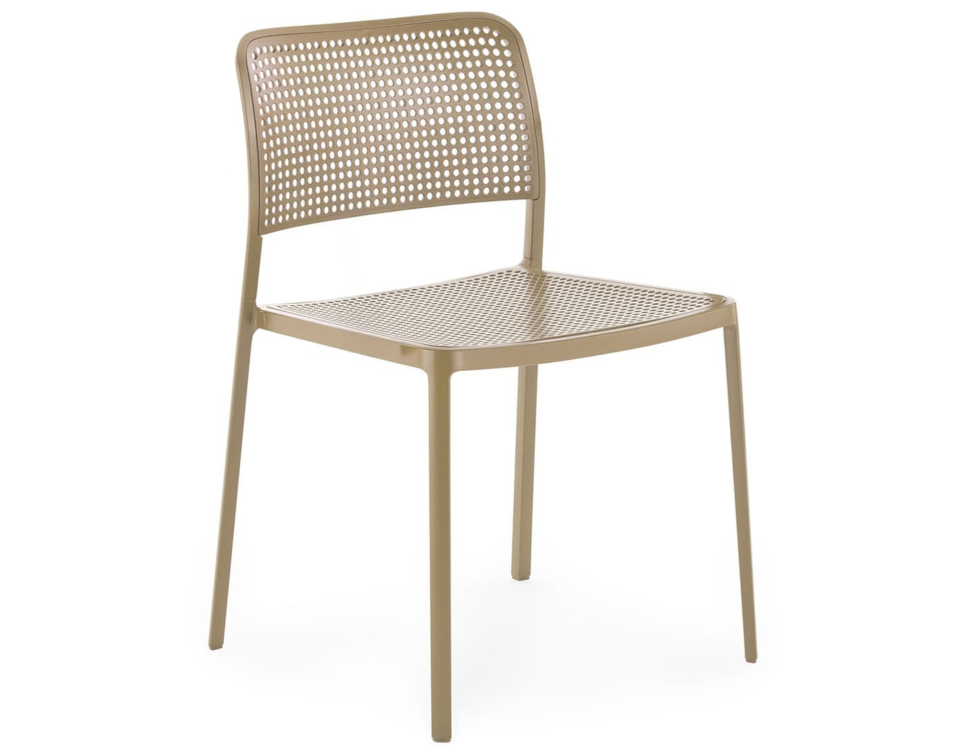 audrey side chair 2 pack / beige seat / beige frame