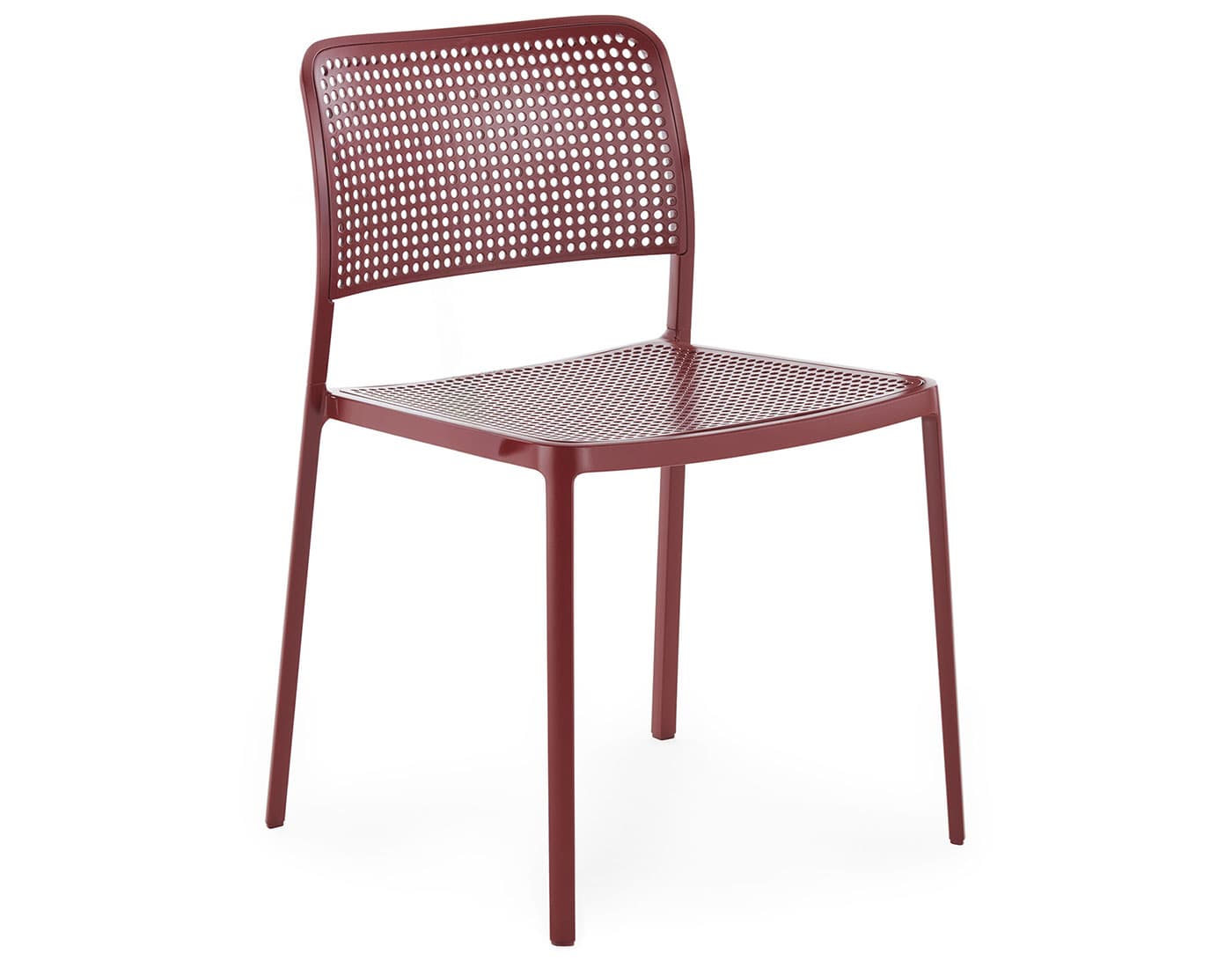 audrey side chair 2 pack / burgundy seat / burgundy frame