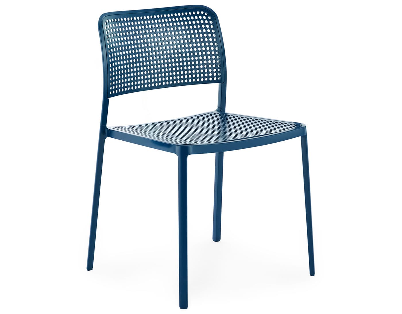 audrey side chair 2 pack / blue seat / blue frame