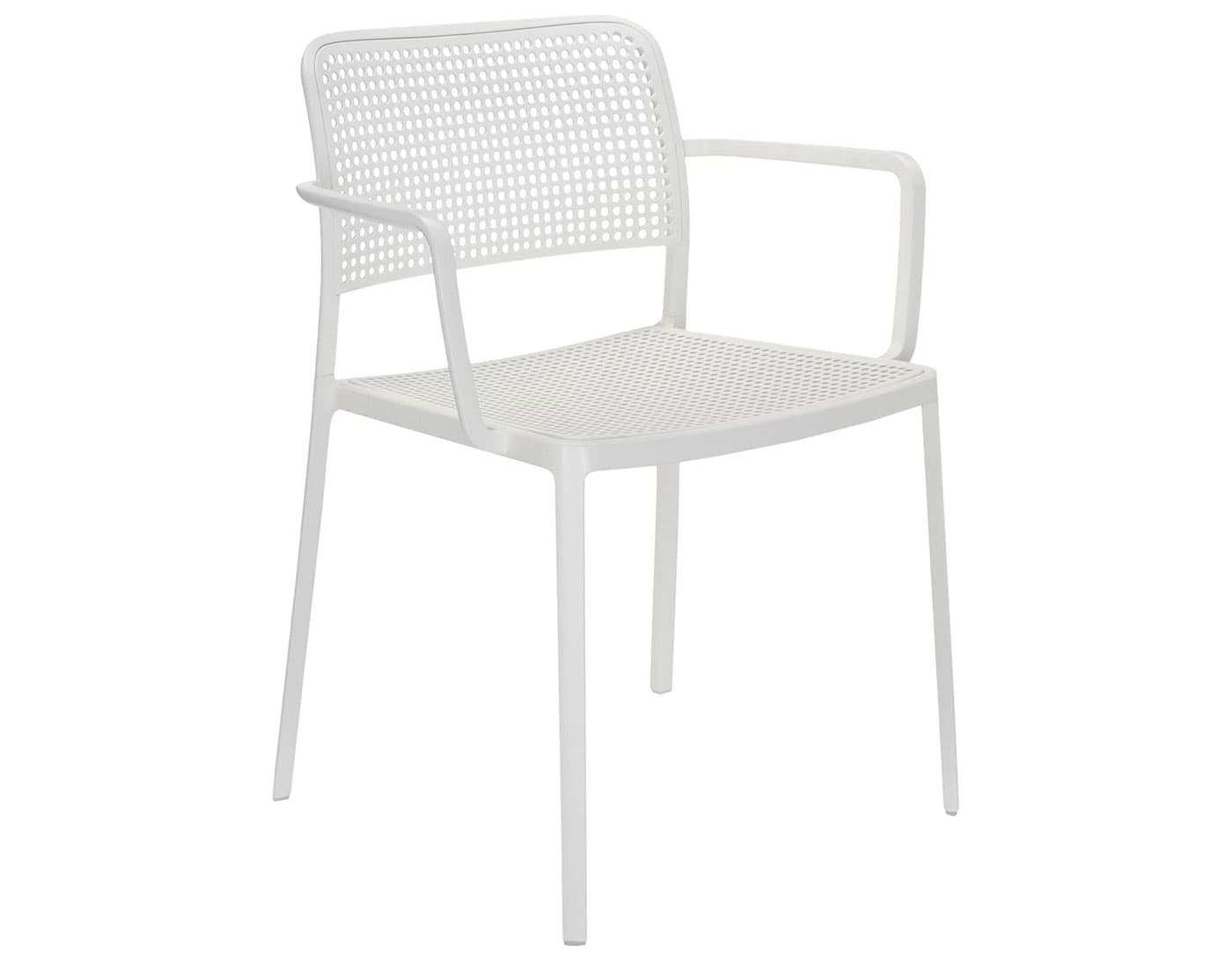 audrey armchair 2 pack / white seat / white frame