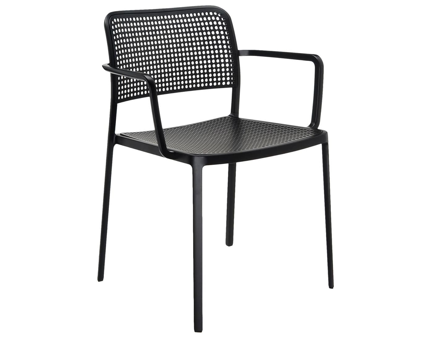 audrey armchair 2 pack / black seat / black frame
