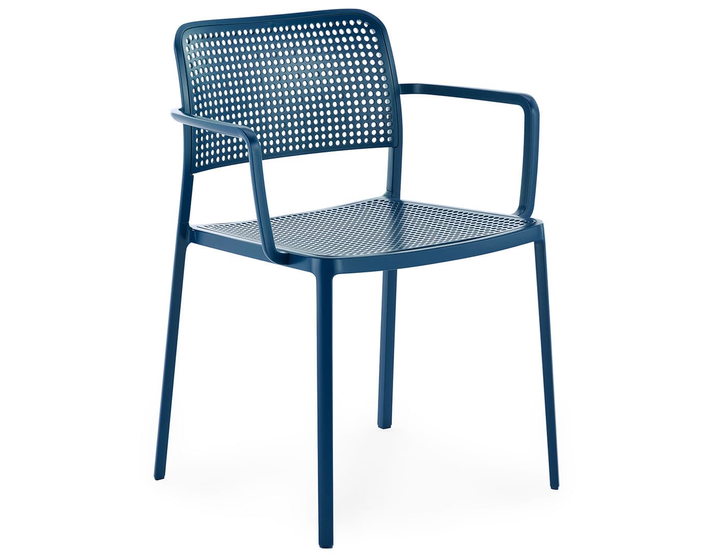 audrey armchair 2 pack / blue seat / blue frame