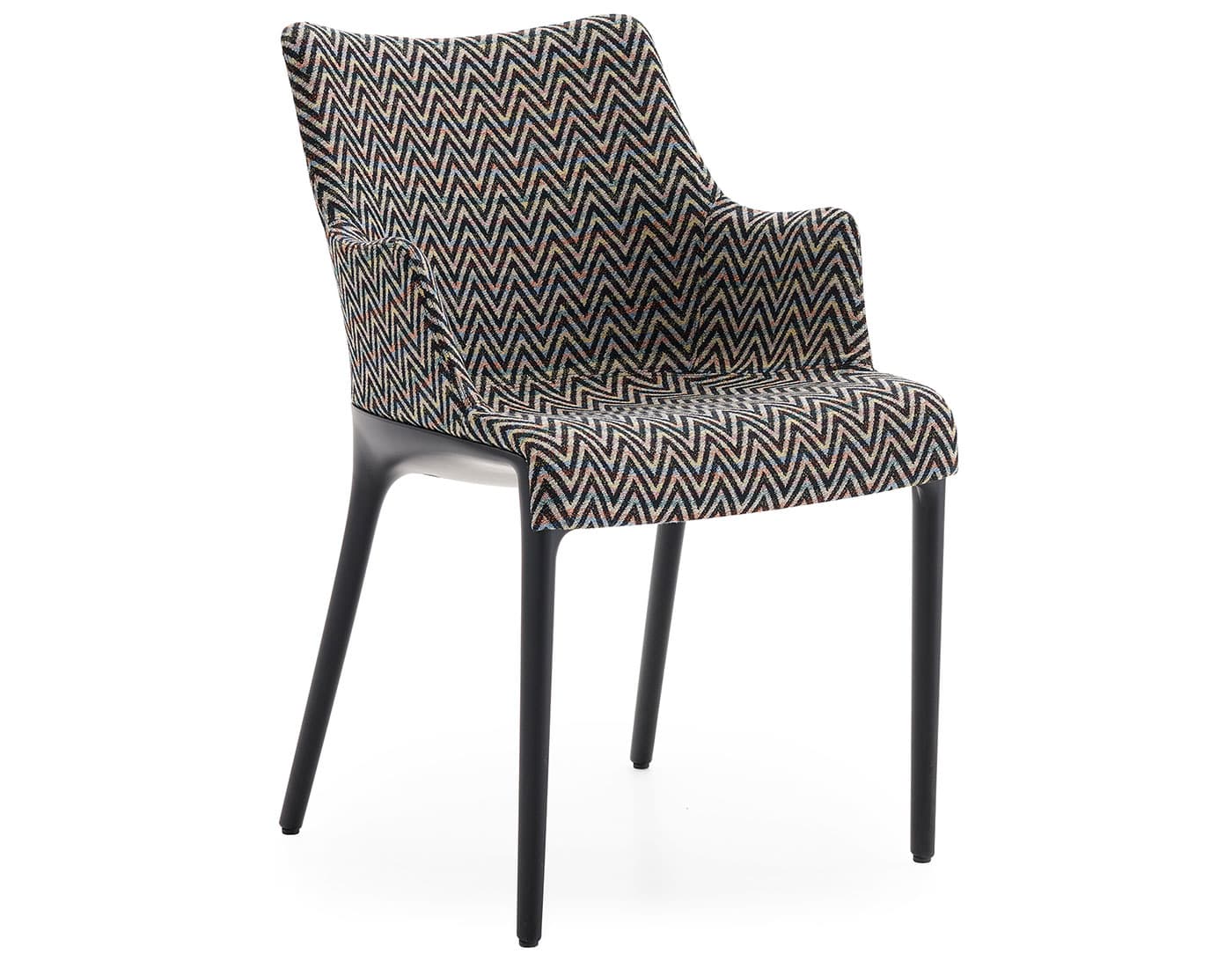Eleganza Nia Chair / missoni - zigzag / black frame