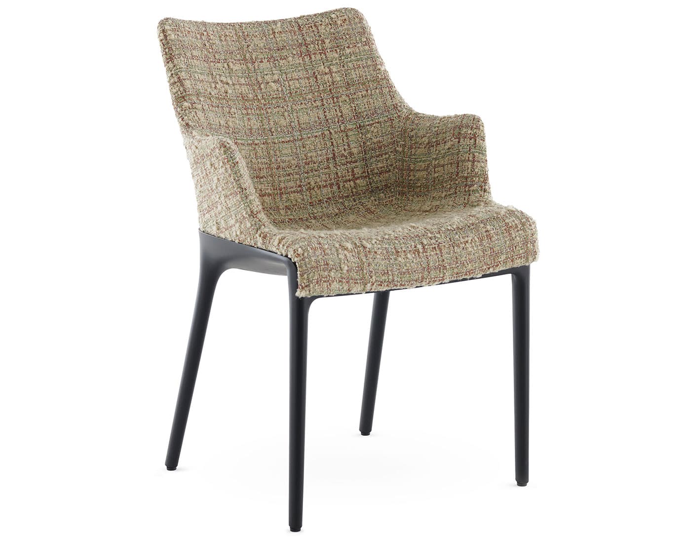 Eleganza Nia Chair / peony plain - cream bouclé / black frame