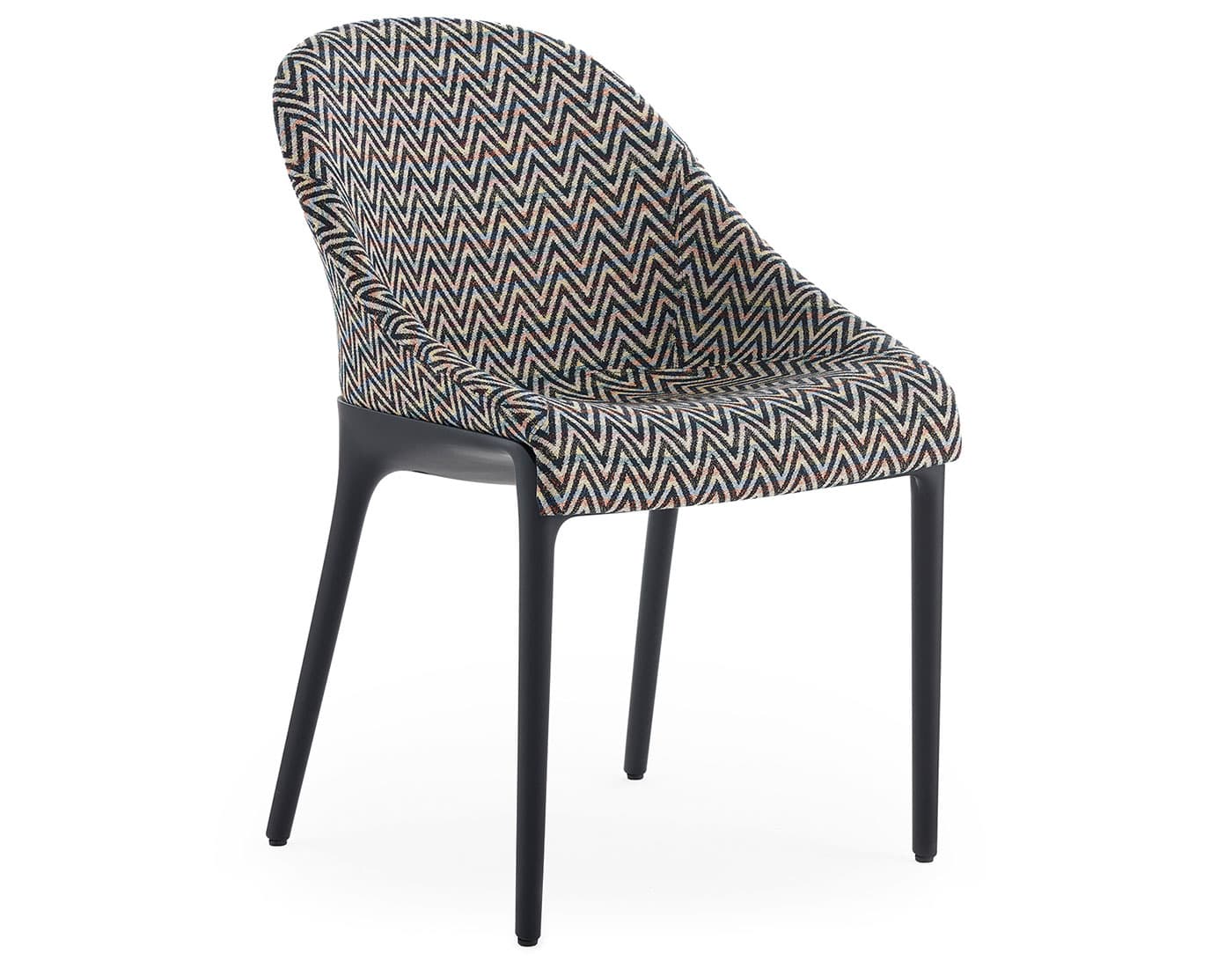 Eleganza Ela Chair / missoni - zigzag / black frame