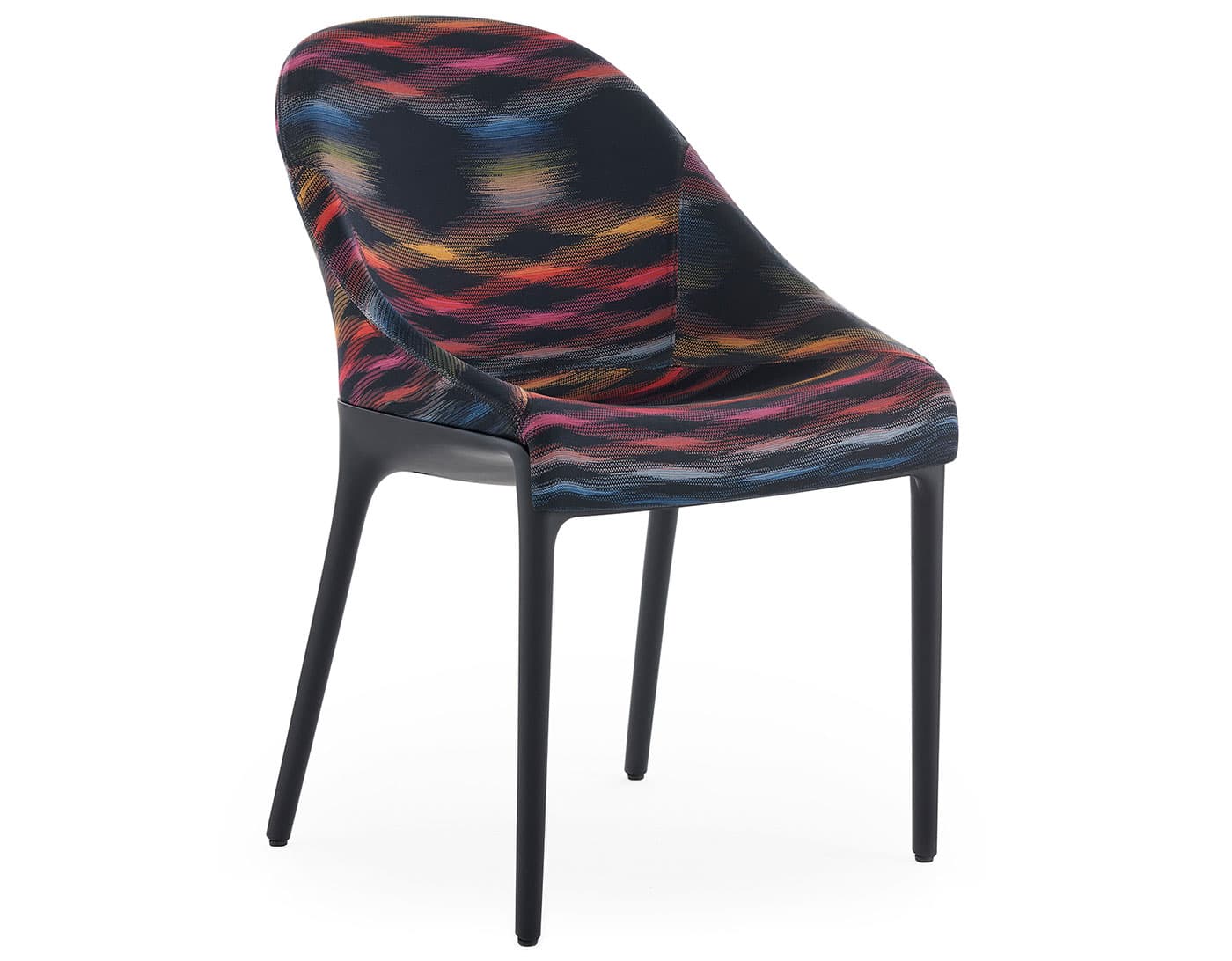 Eleganza Ela Chair / missoni - color black / black frame