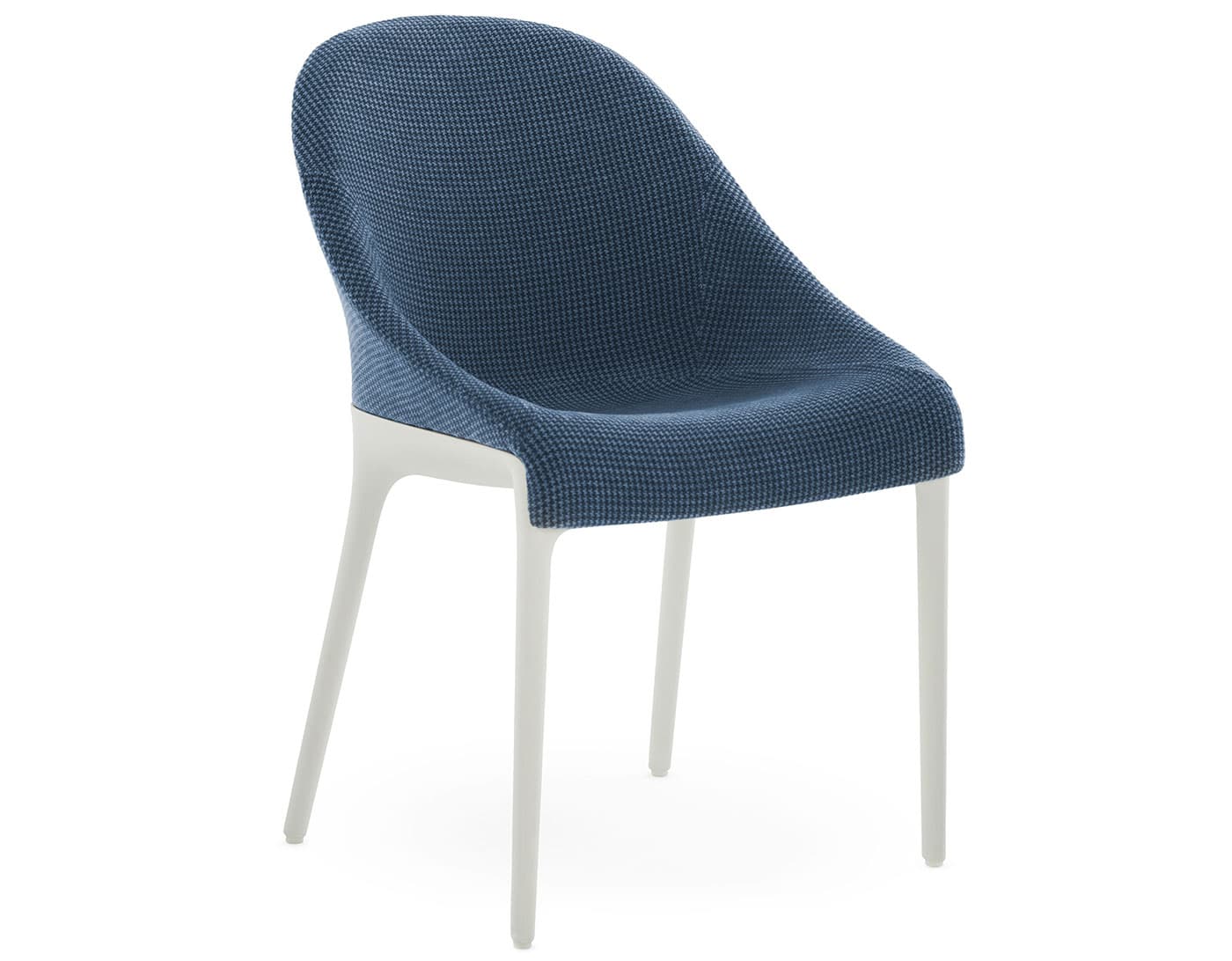 Eleganza Ela Chair / brummel - sky blue / white frame
