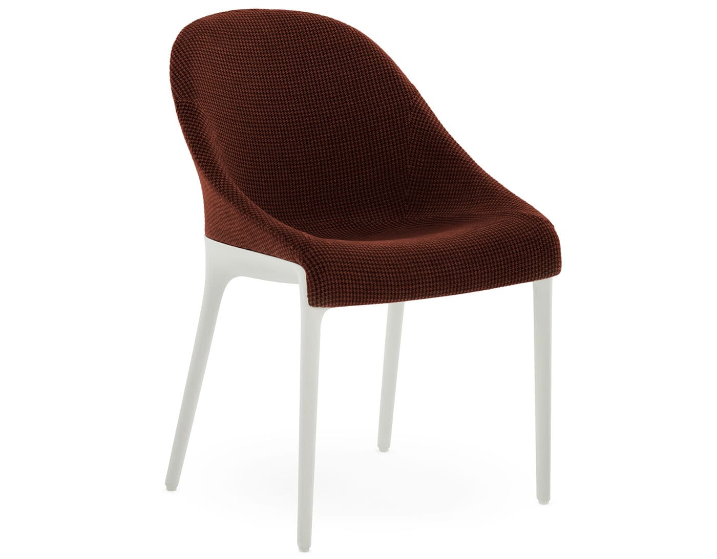 Eleganza Ela Chair / brummel - rust / white frame