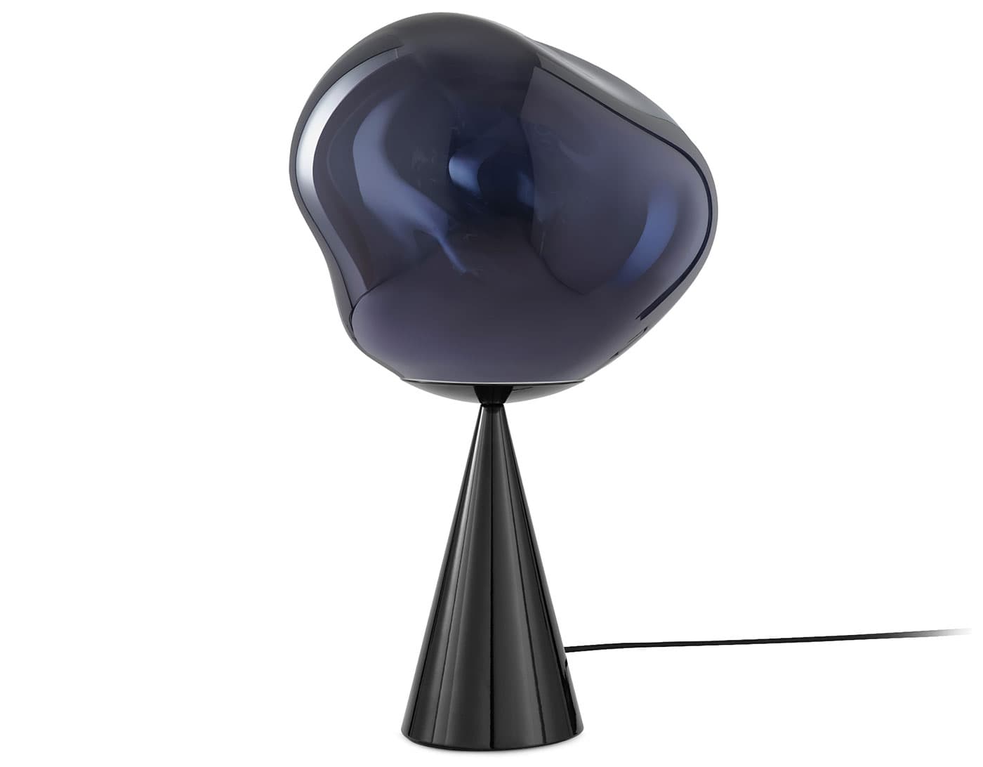 Melt Table Lamp / smoke shade / black base