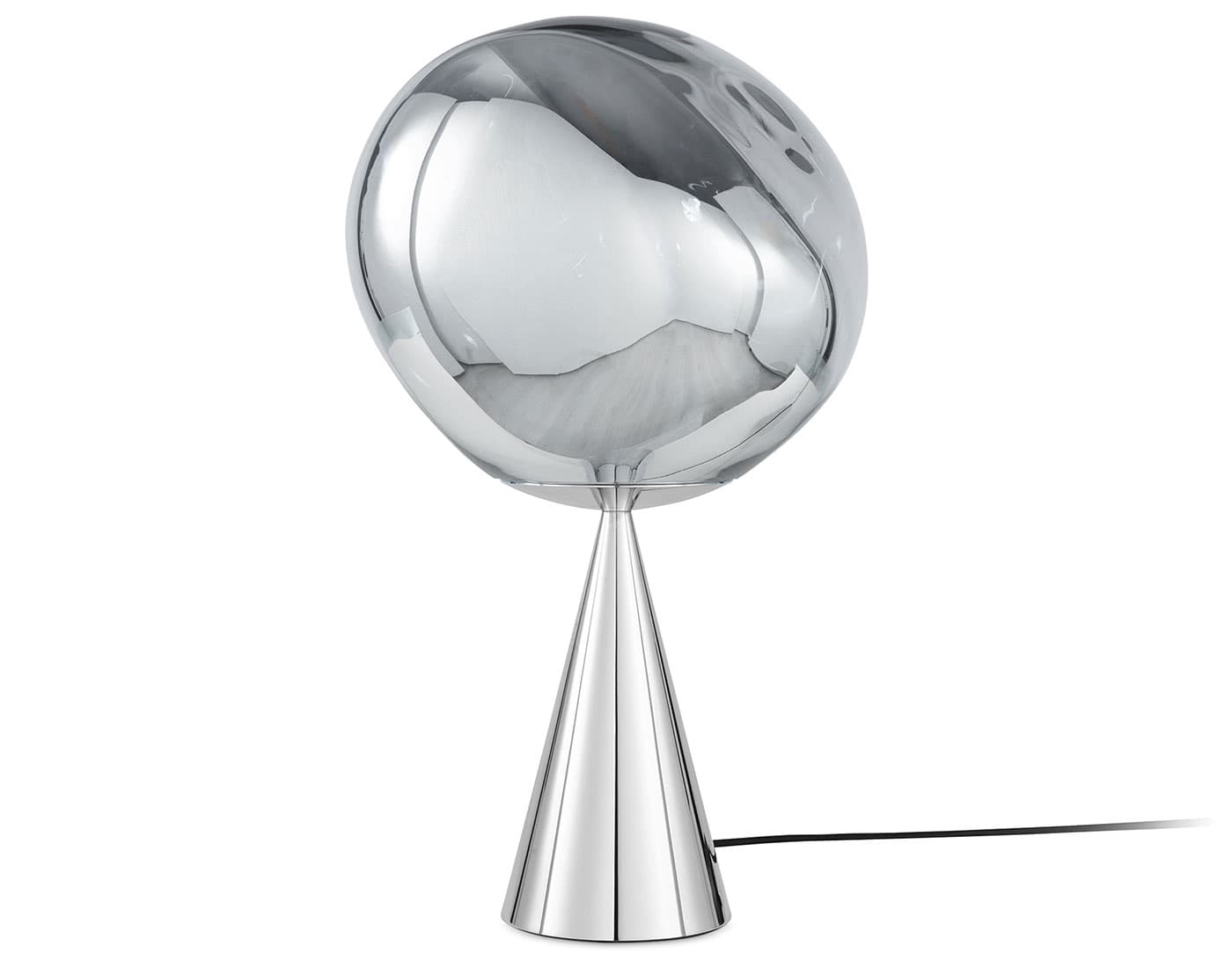 Melt Table Lamp / silver shade / silver base