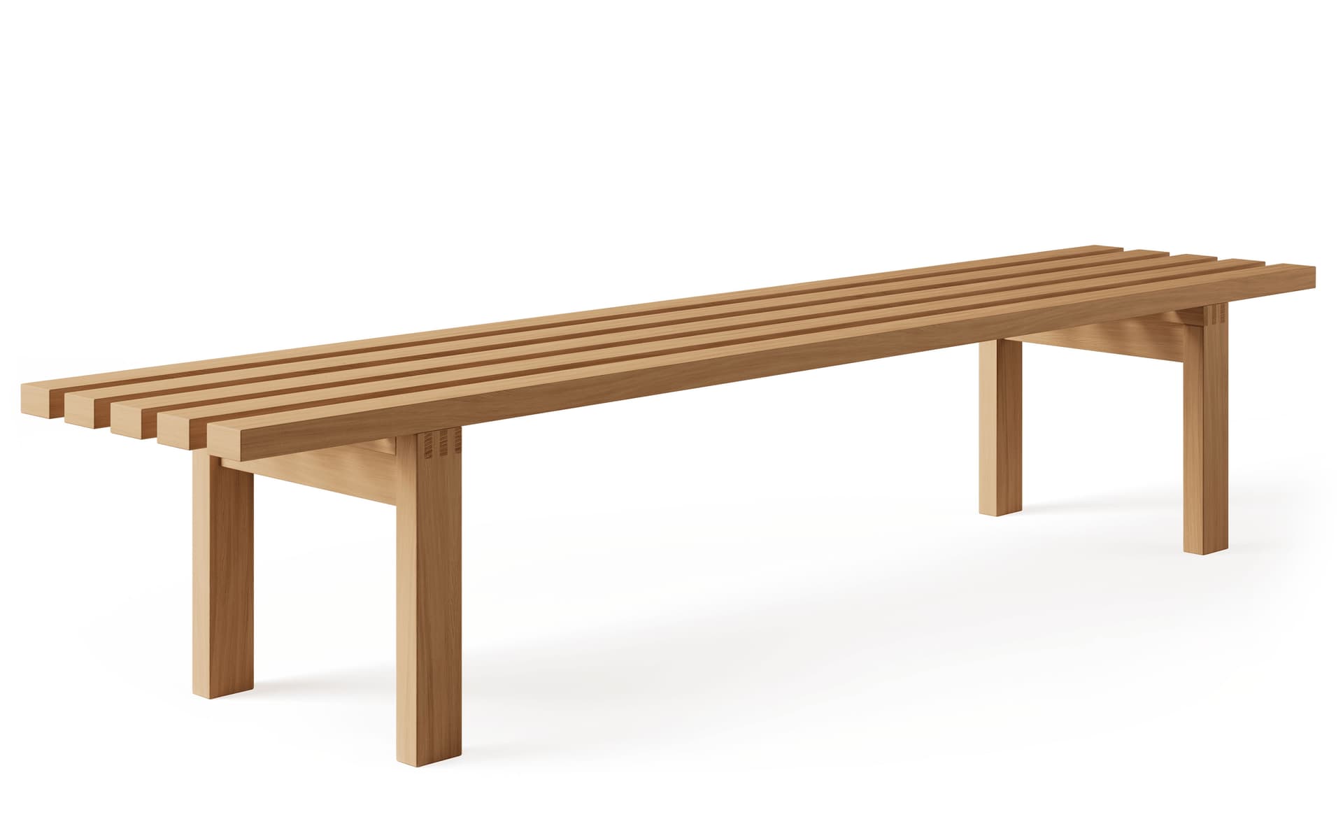 78.7" x 16.5" - oak, natural / no added cushion