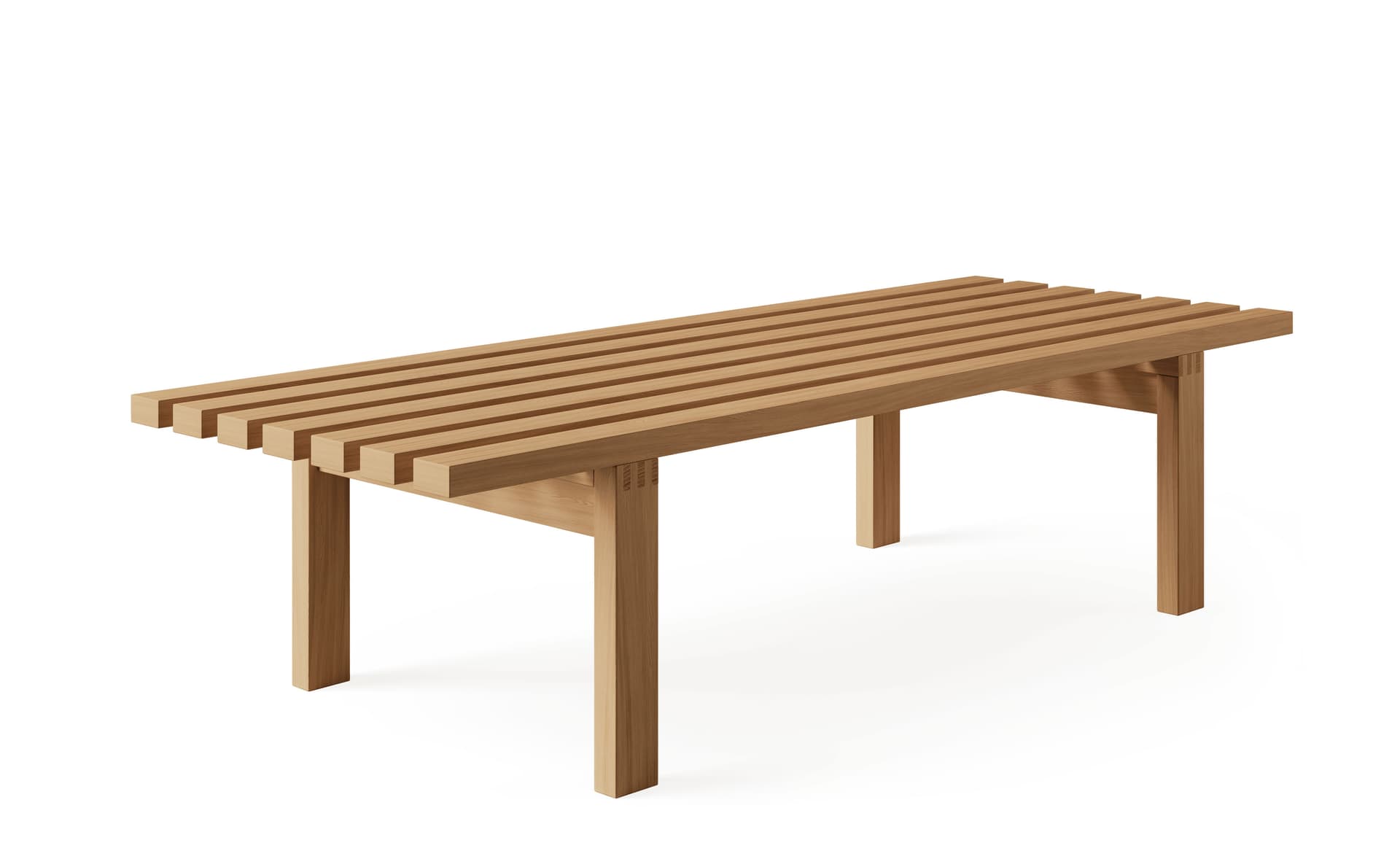63" x 23.6" - oak, natural / no added cushion