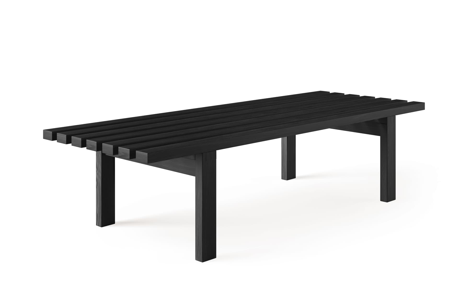 63" x 23.6" - ash, black / no added cushion