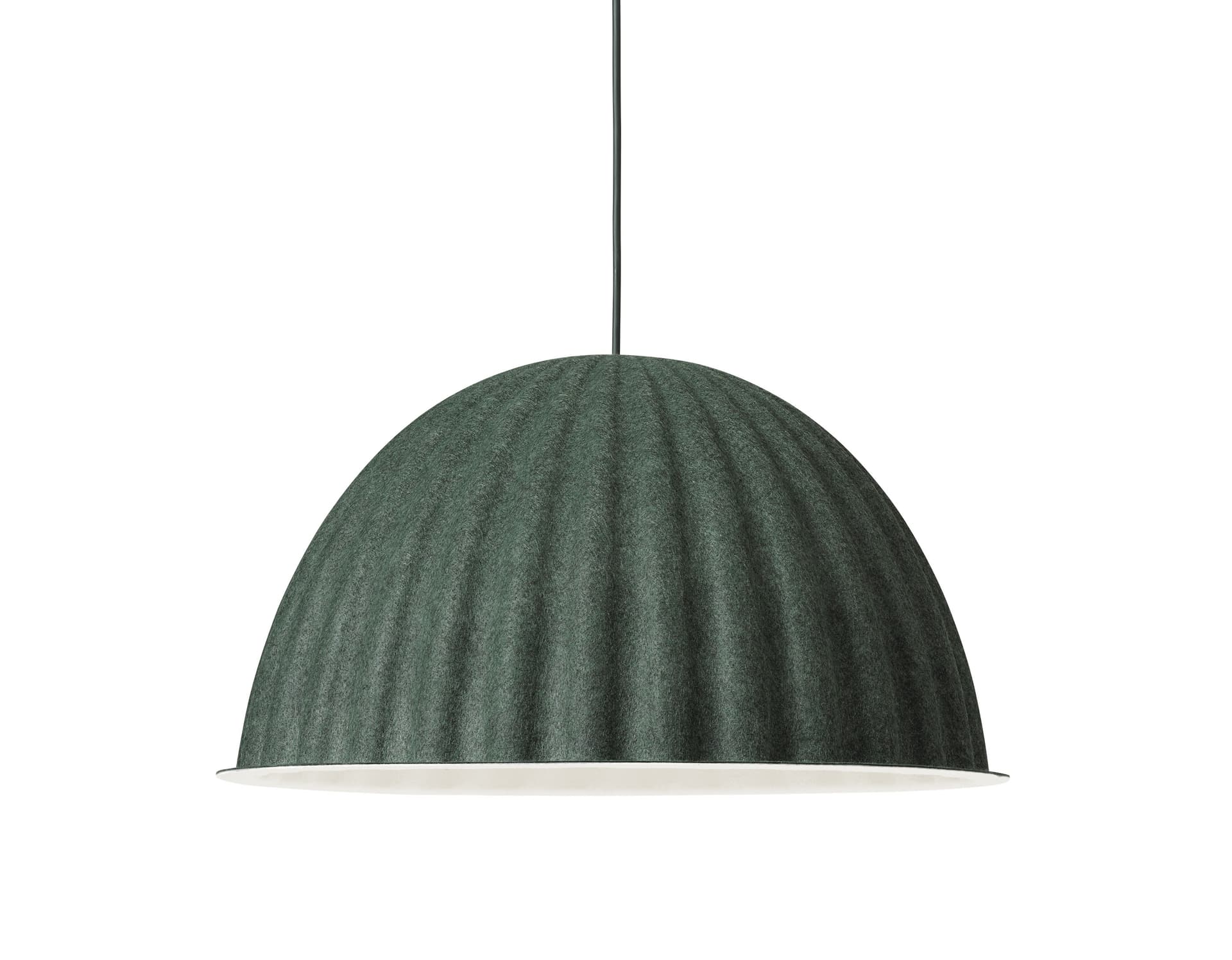 under the bell pendant lamp / Small - 21.7" Diameter / Dark Green