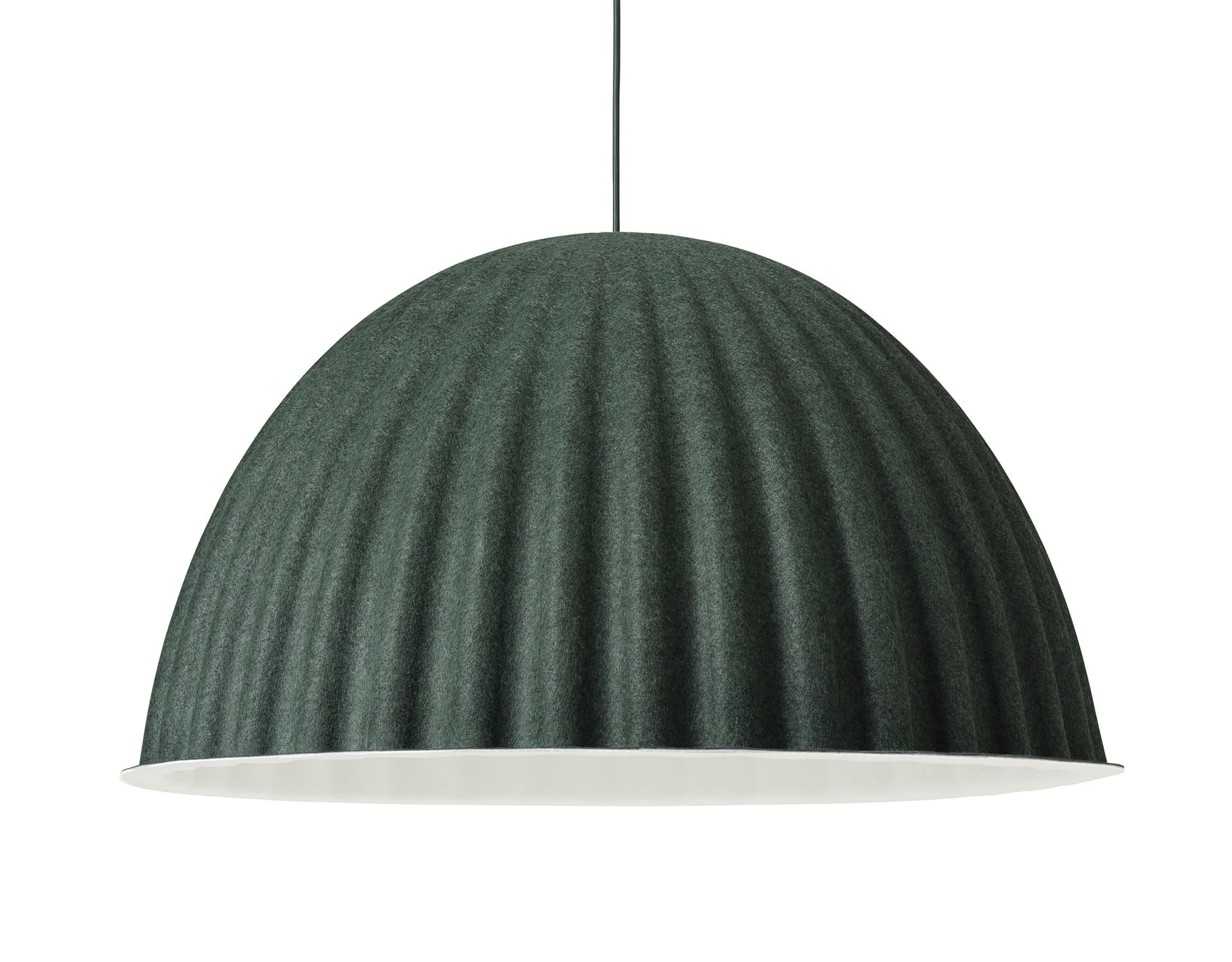 under the bell pendant lamp / Large - 32.25" Diameter / Dark Green