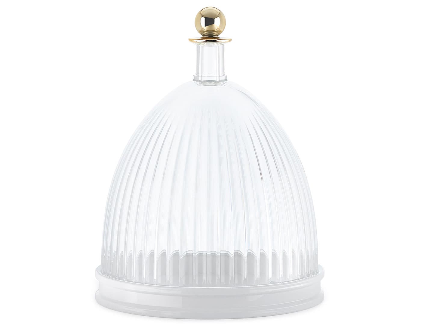 La Coupole / transparent top / white base