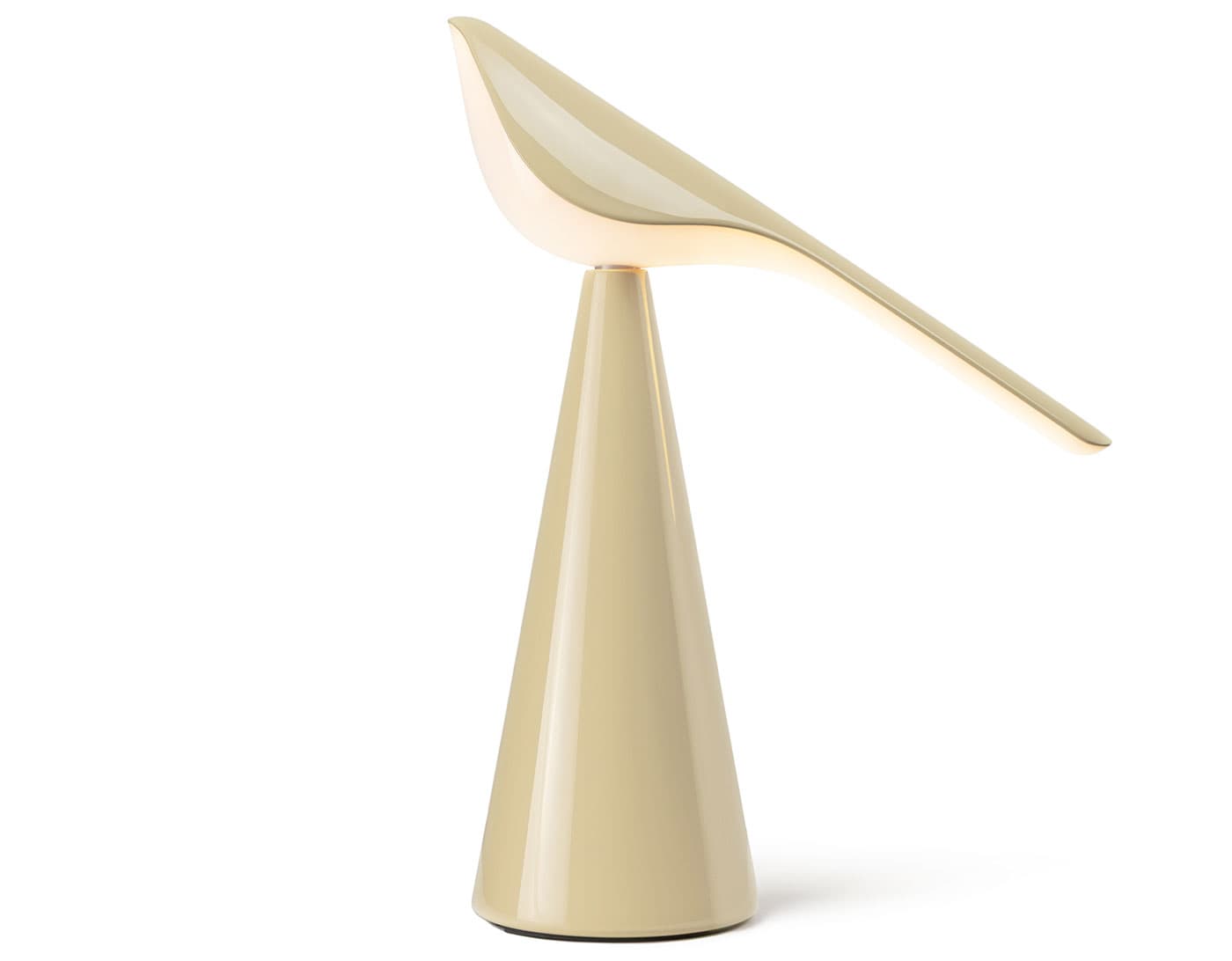 Tiki Table Lamp / high gloss sand beige