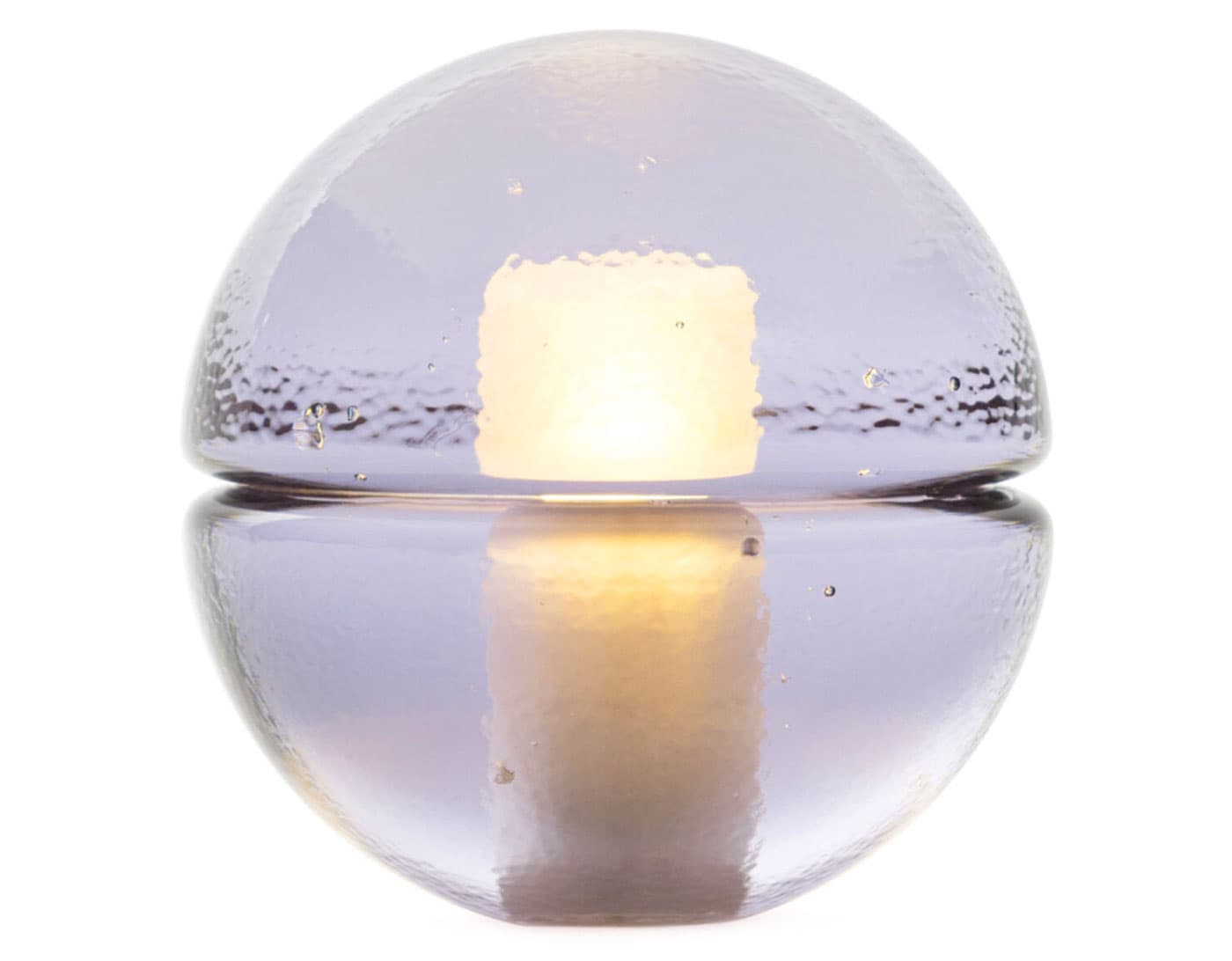 14p Portable Table Lamp / purple 1 glass