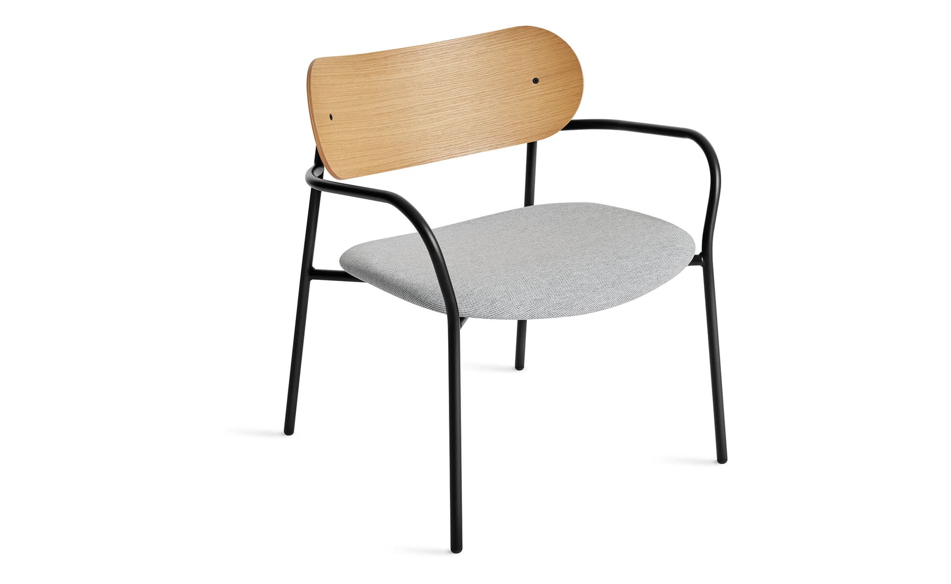 sidebyside lounge chair / white oak back / mode intaglio seat