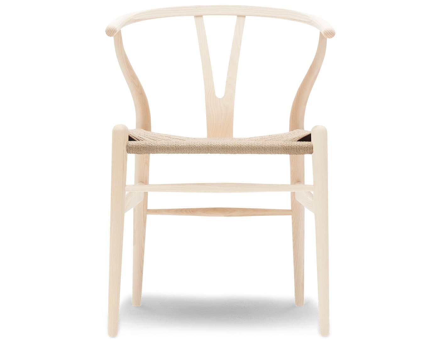 ch24 wishbone chair / ash, soap / natural papercord seat / no added cushion