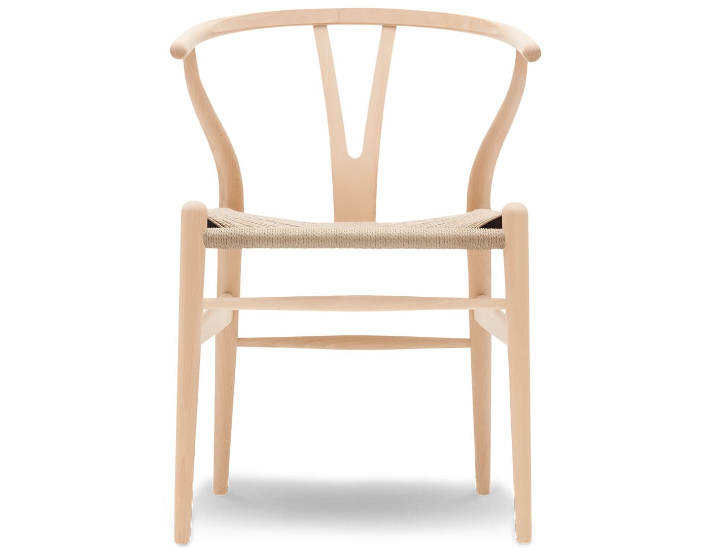 ch24 wishbone chair / beech, soap / natural papercord seat / no added cushion