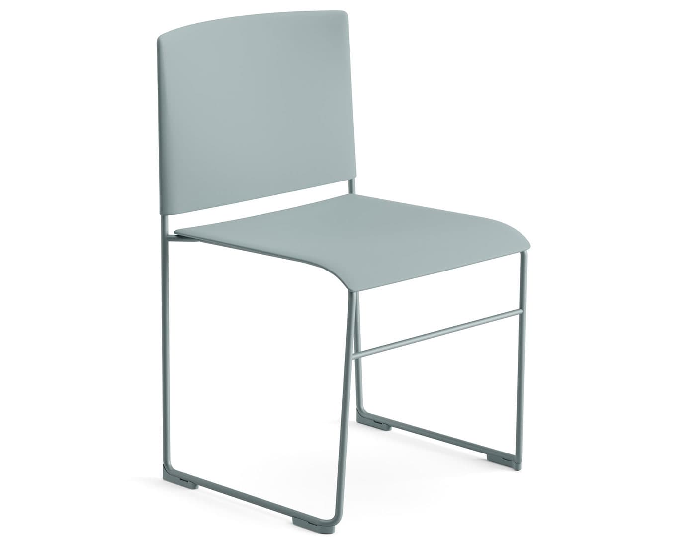 stacy stacking chair / PS00003 / matte petrol