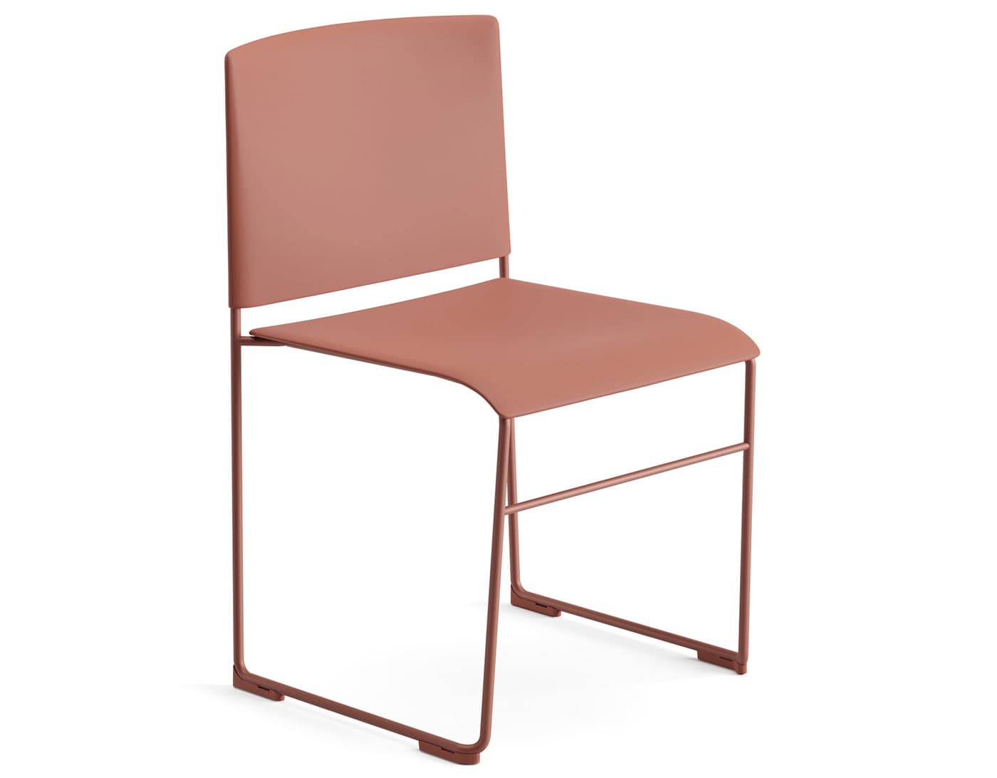 stacy stacking chair / PS00002 / matte rust