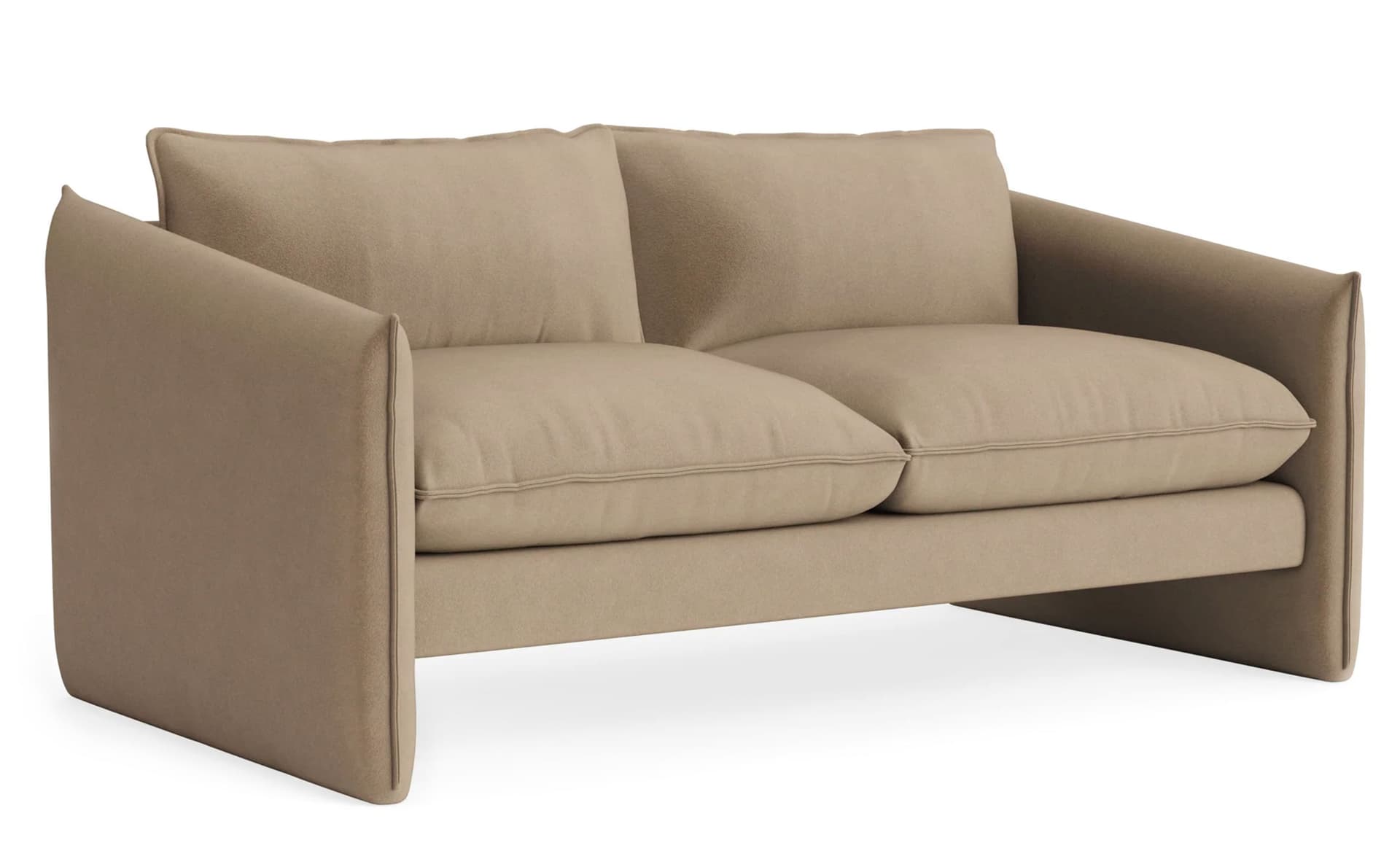 Softmore 74" Sofa / velvet - otter