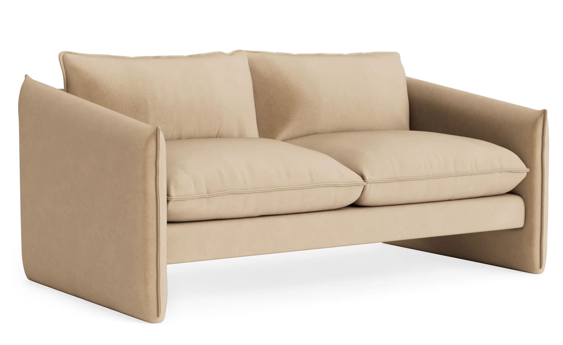 Softmore 74" Sofa / velvet - camel