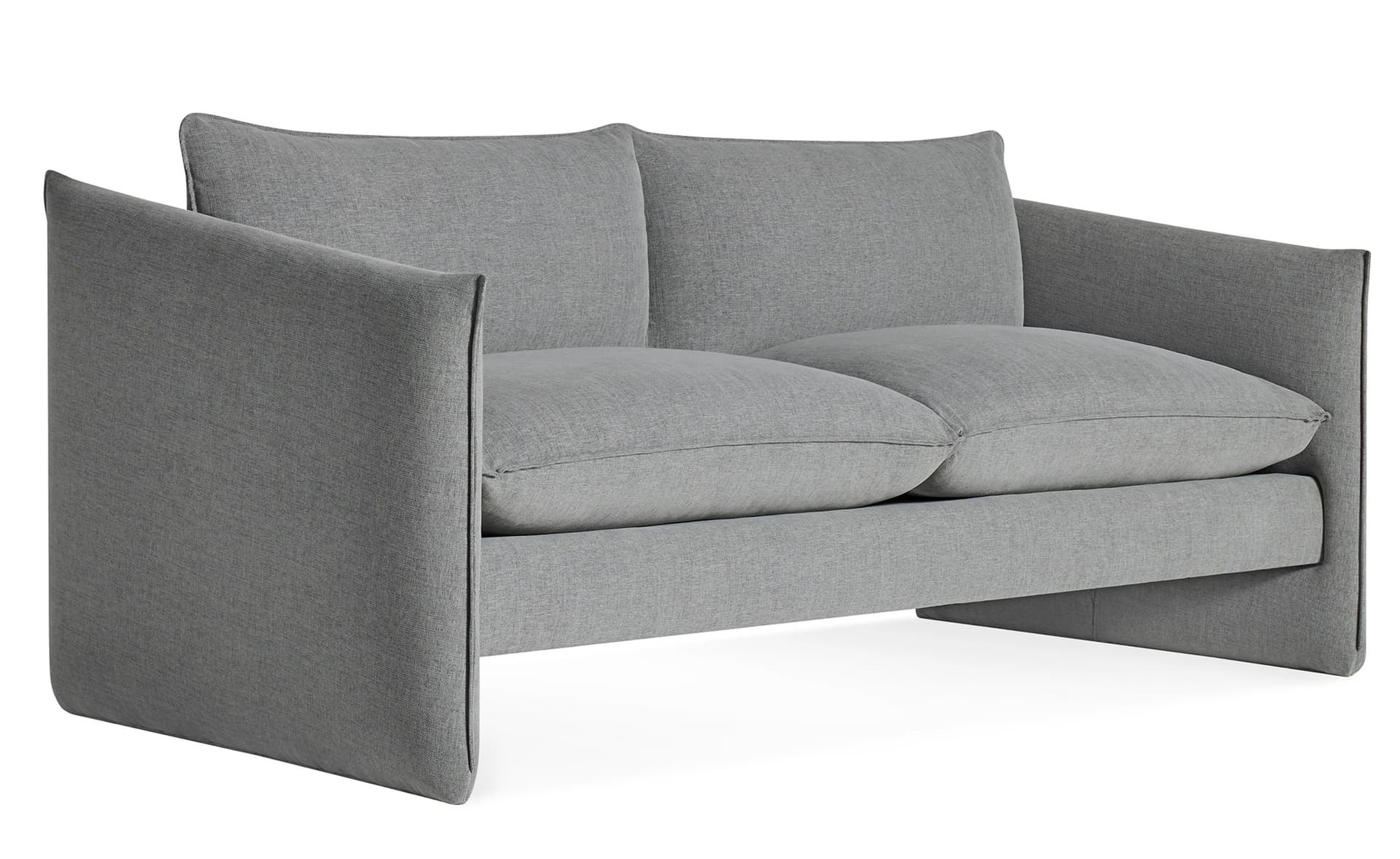 Softmore 74" Sofa / guest - grey blue