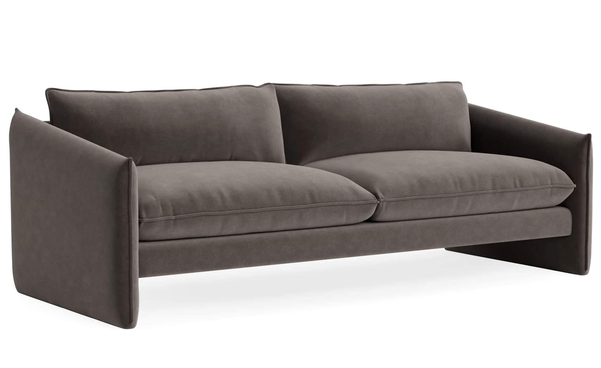 Softmore 96" Sofa / velvet - storm