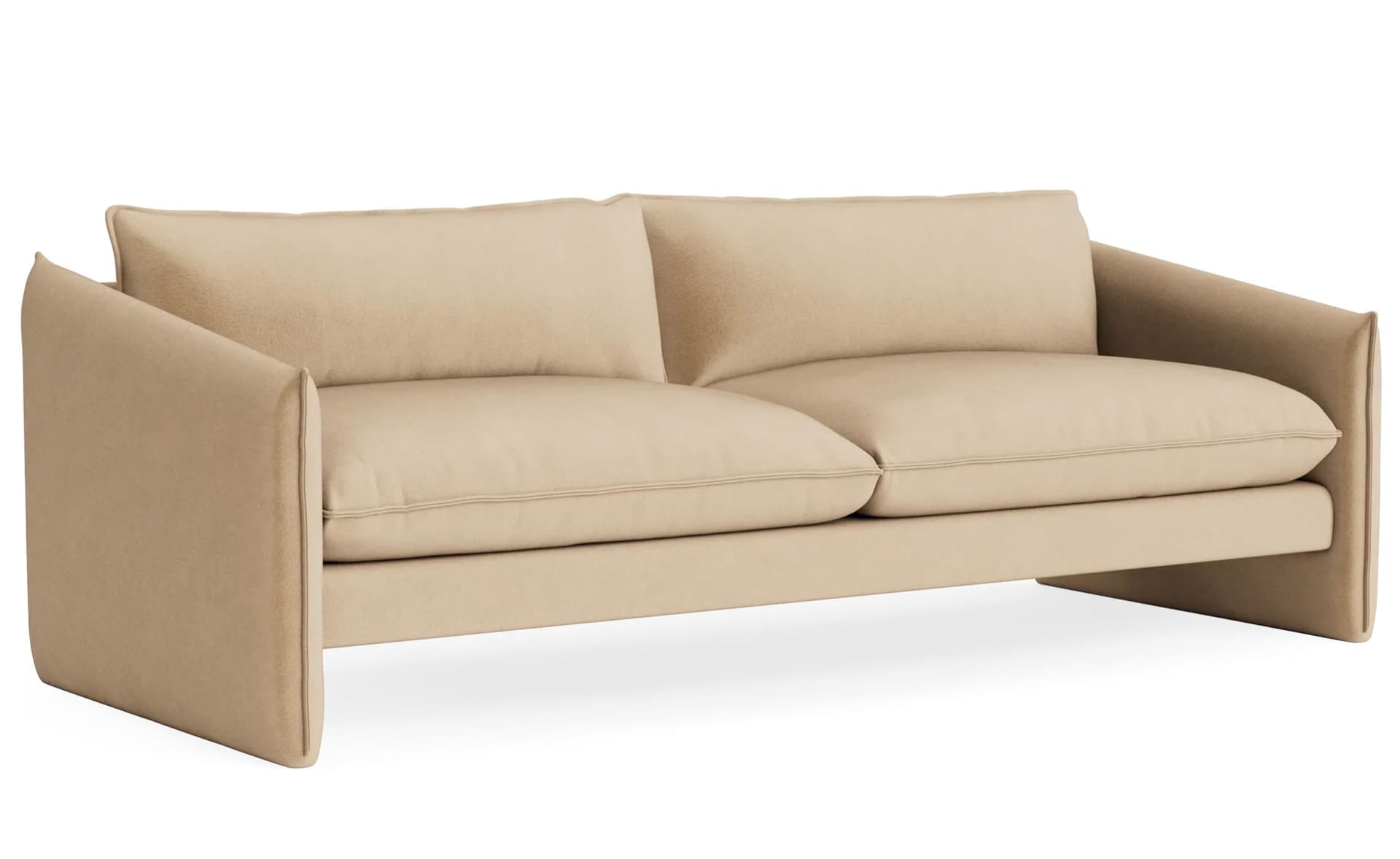 Softmore 96" Sofa / velvet - camel