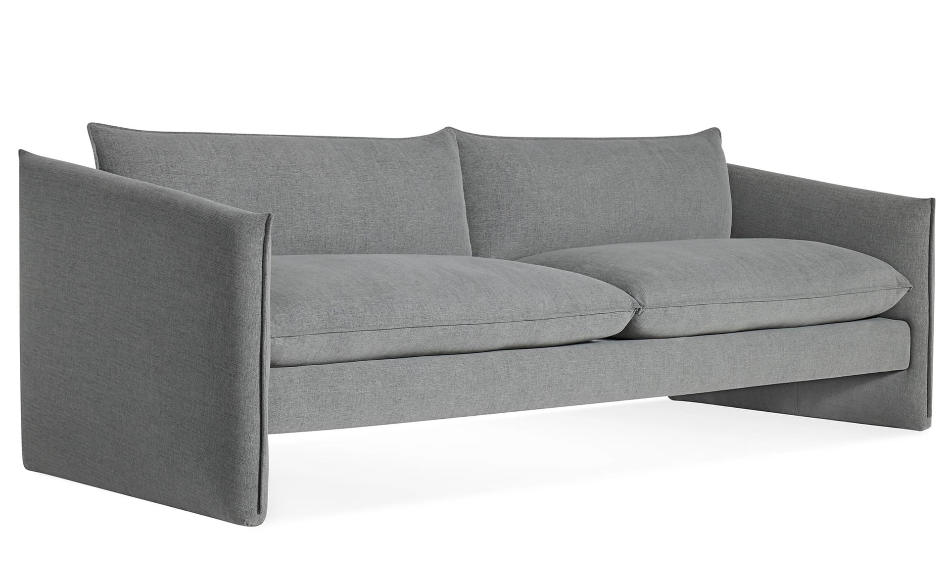 Softmore 96" Sofa / guest - grey blue