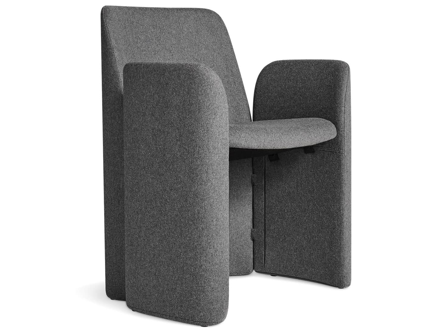 Parentheses Dining Chair / gabro - grey
