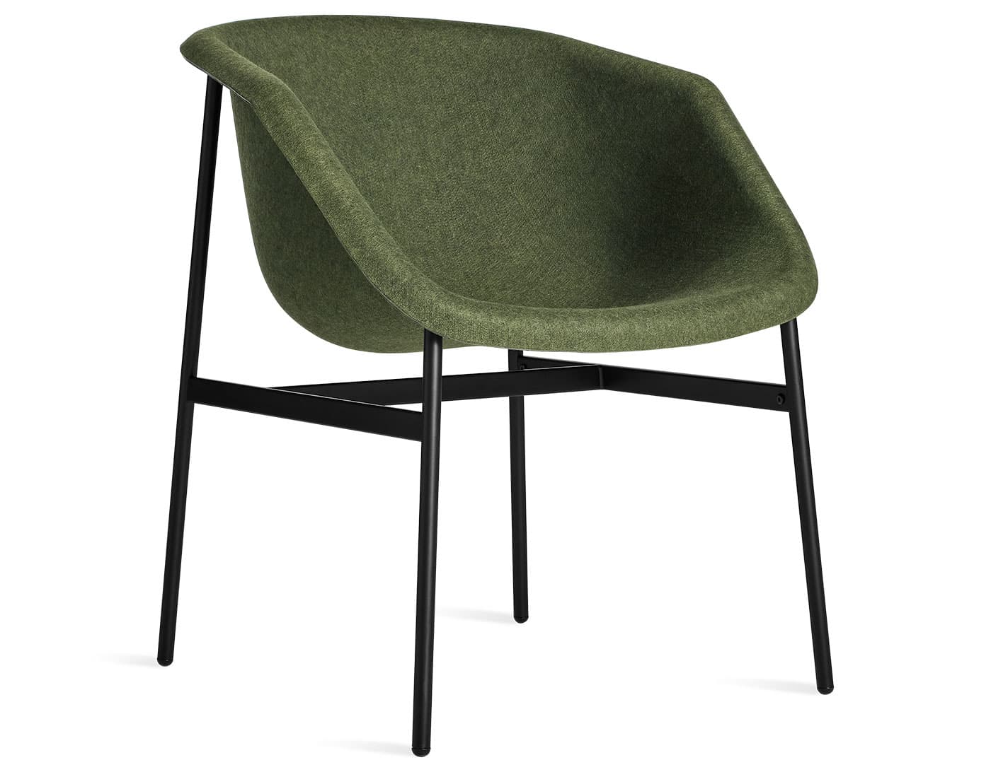 Past Life Chair / olive felt / black base