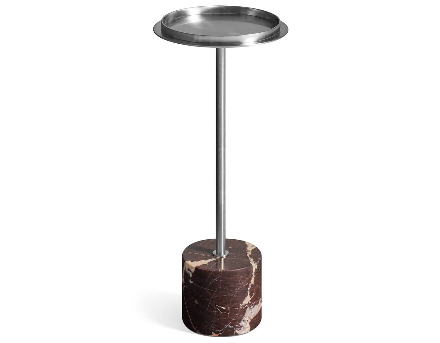 Chit Chat Cocktail Table / stainless steel / cherry gold marble