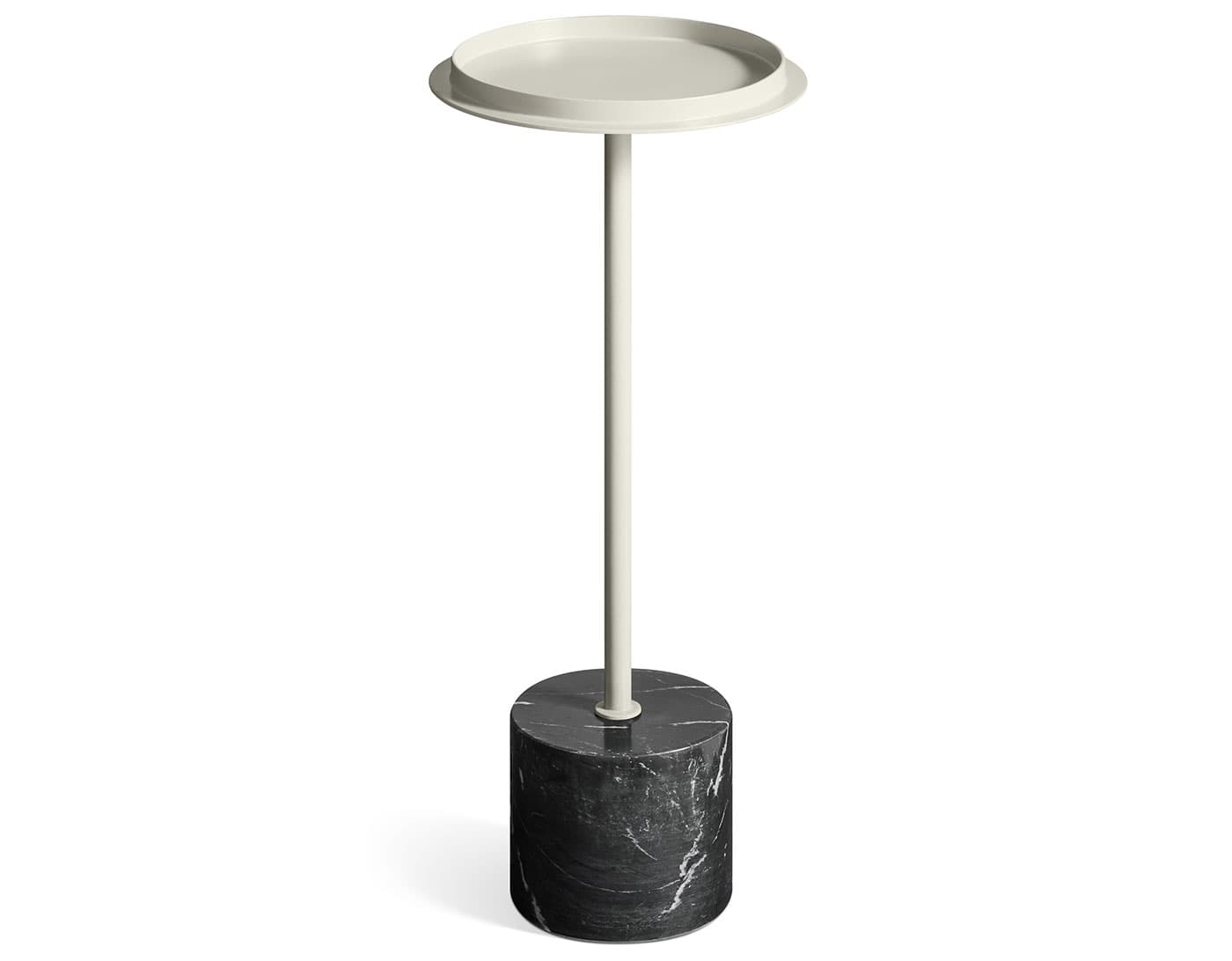 Chit Chat Cocktail Table / putty / black marble